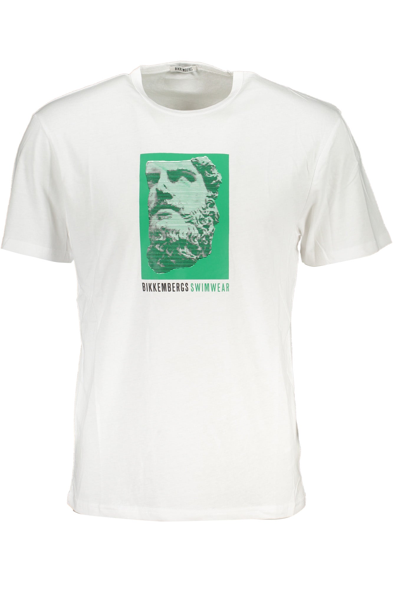 BIKKEMBERGS MENS WHITE SHORT SLEEVE T-SHIRT