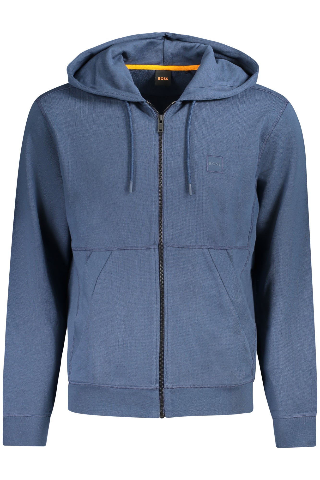 BOSS MENS ZIP-UP SWEATSHIRT BLUE