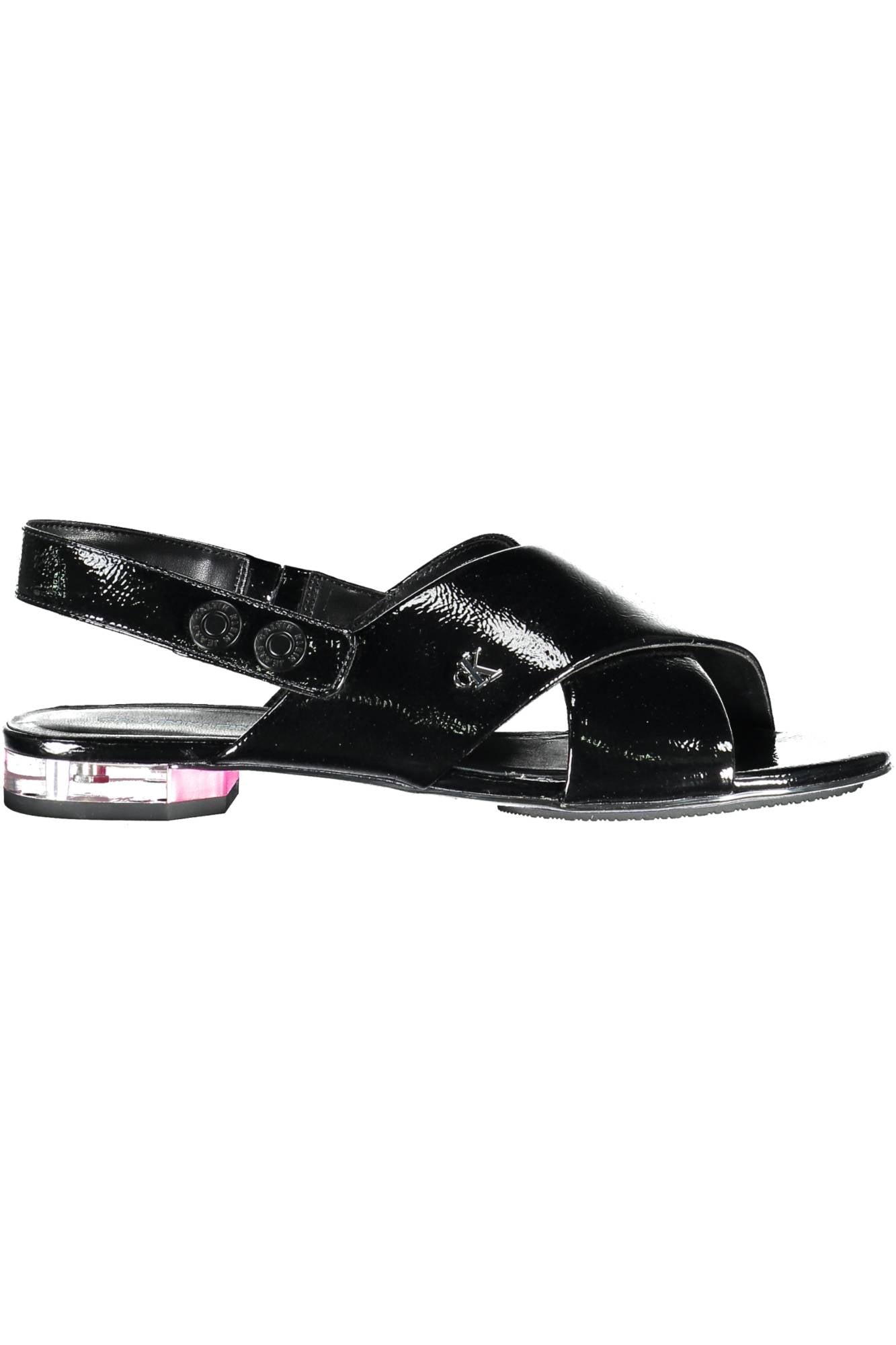 CALVIN KLEIN WOMENS SANDAL FOOTWEAR BLACK