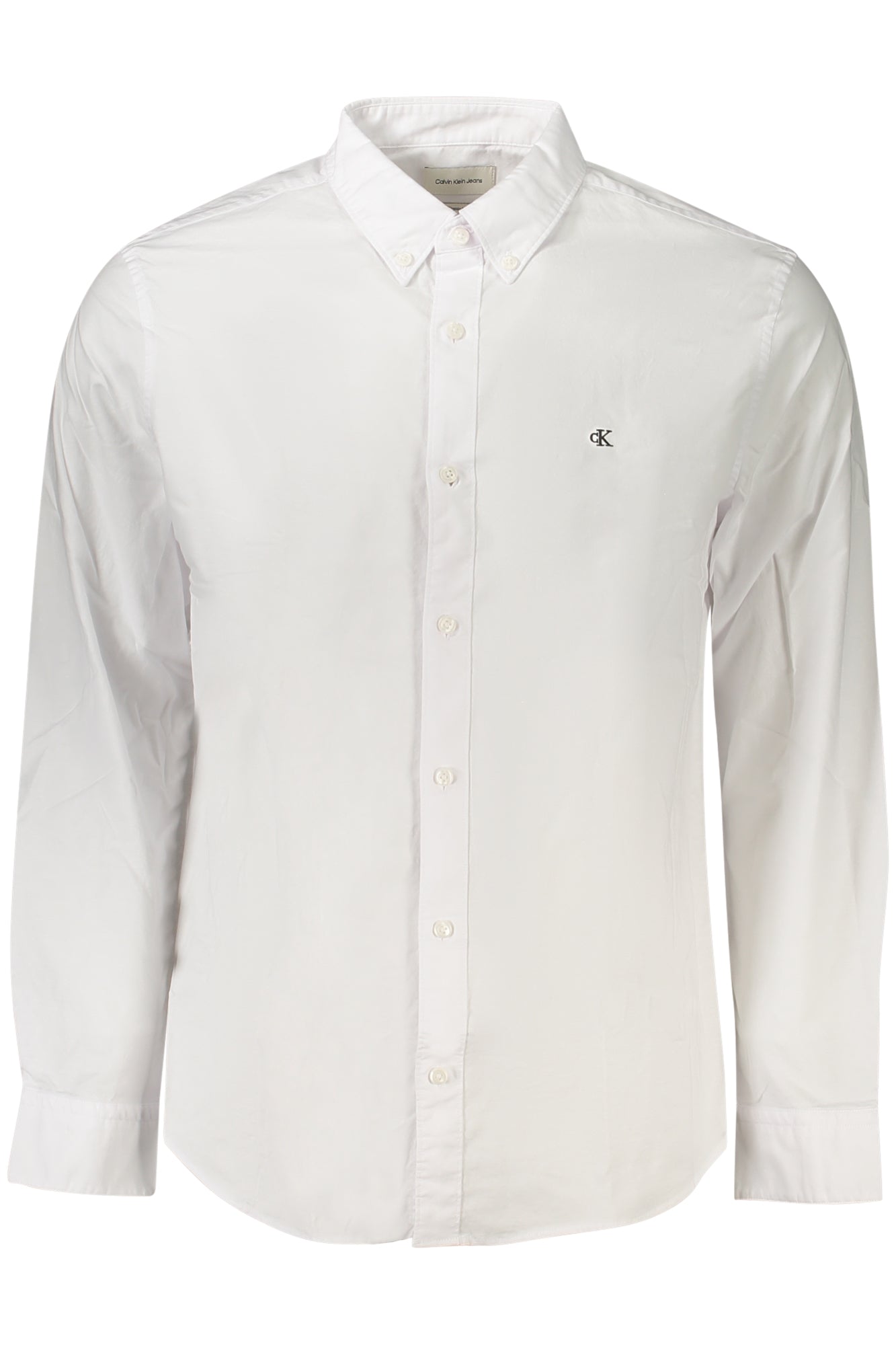 CALVIN KLEIN MENS LONG-SLEEVED SHIRT WHITE
