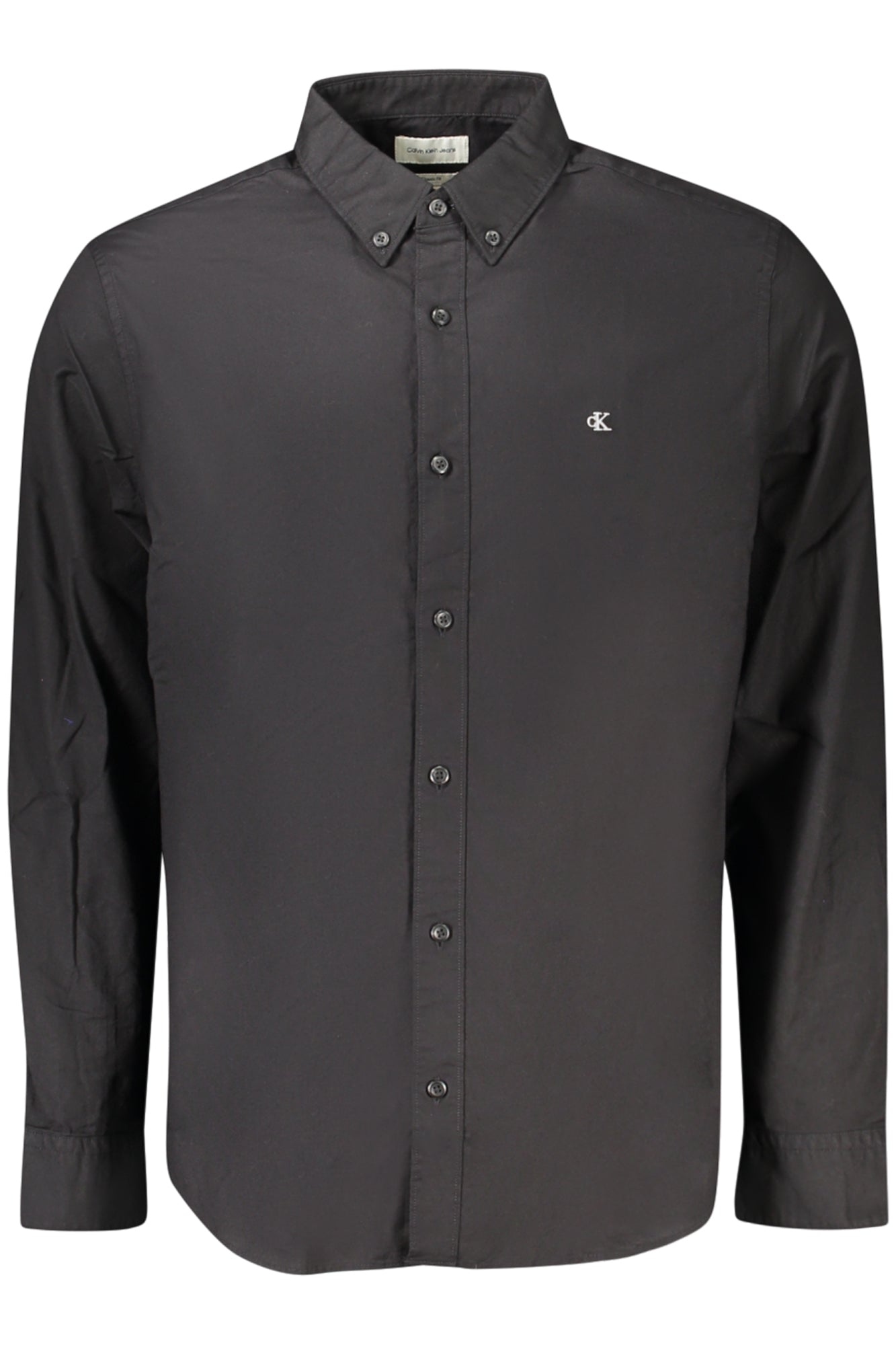 CALVIN KLEIN MENS LONG-SLEEVED SHIRT BLACK