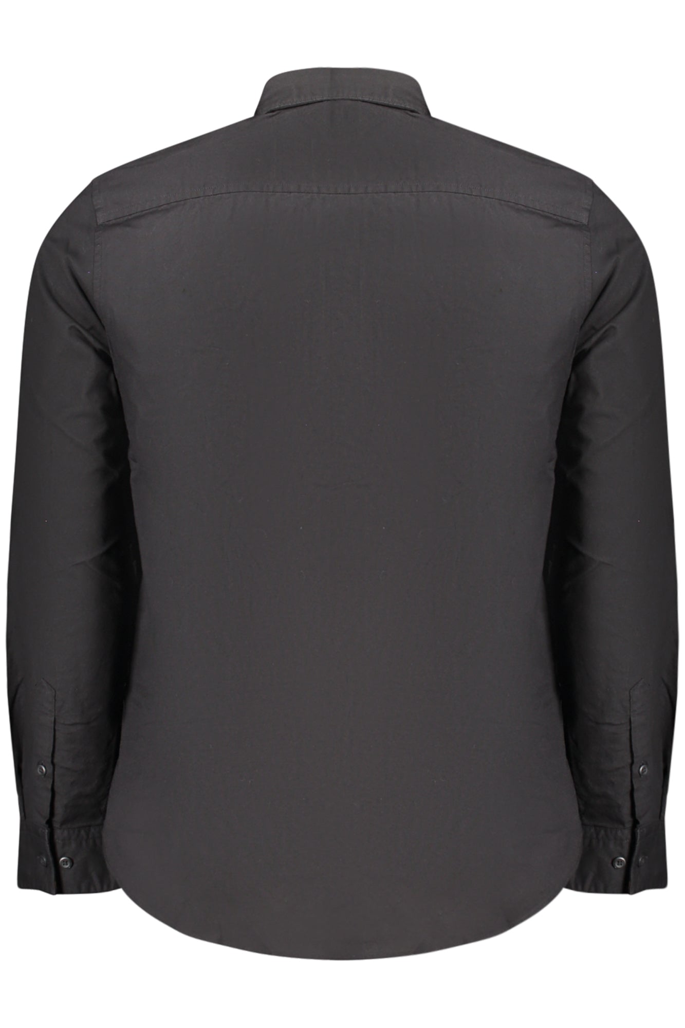 CALVIN KLEIN MENS LONG-SLEEVED SHIRT BLACK
