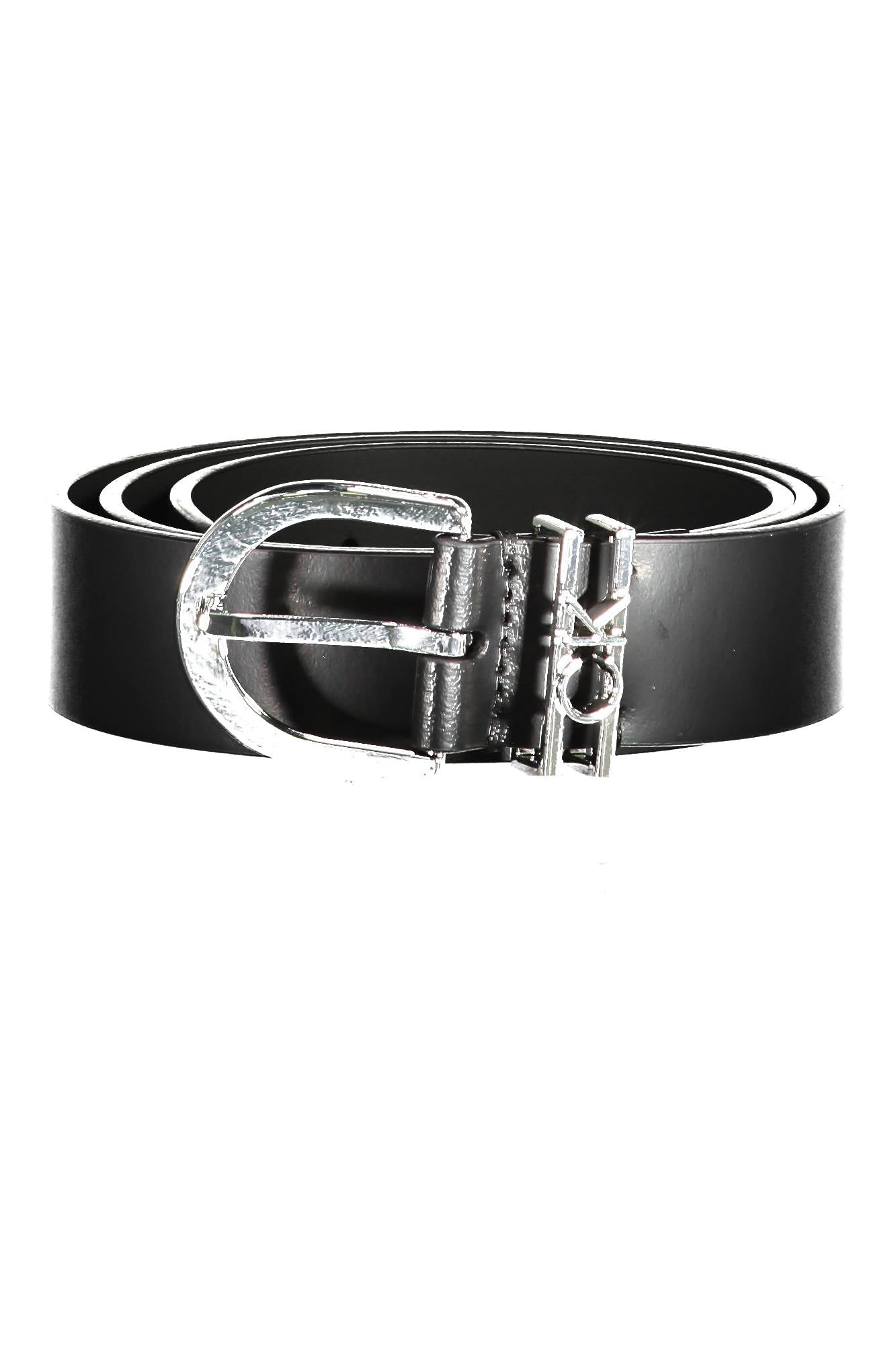 CALVIN KLEIN WOMENS LEATHER BELT BLACK