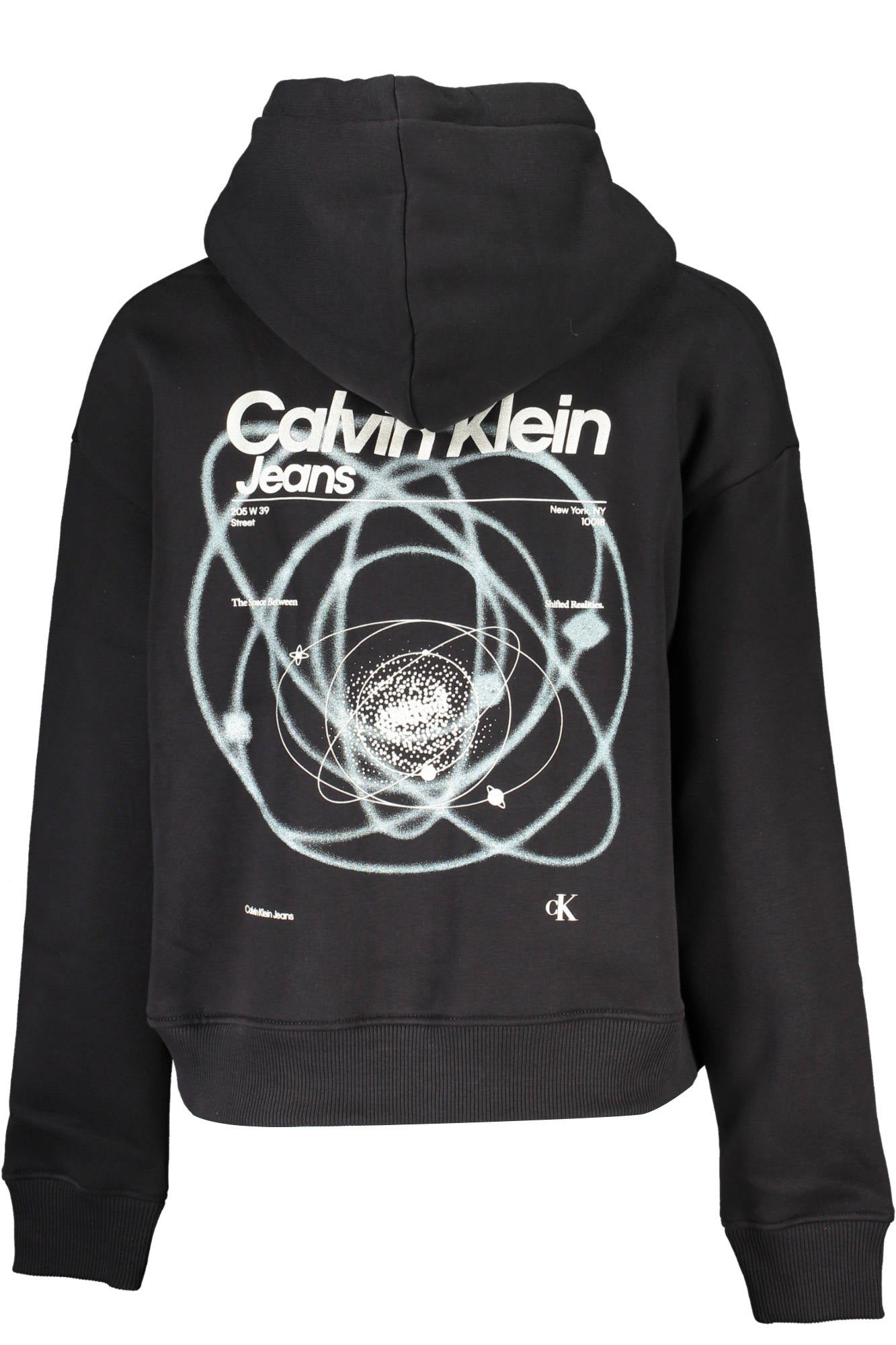CALVIN KLEIN WOMENS BLACK ZIP SWEATSHIRT