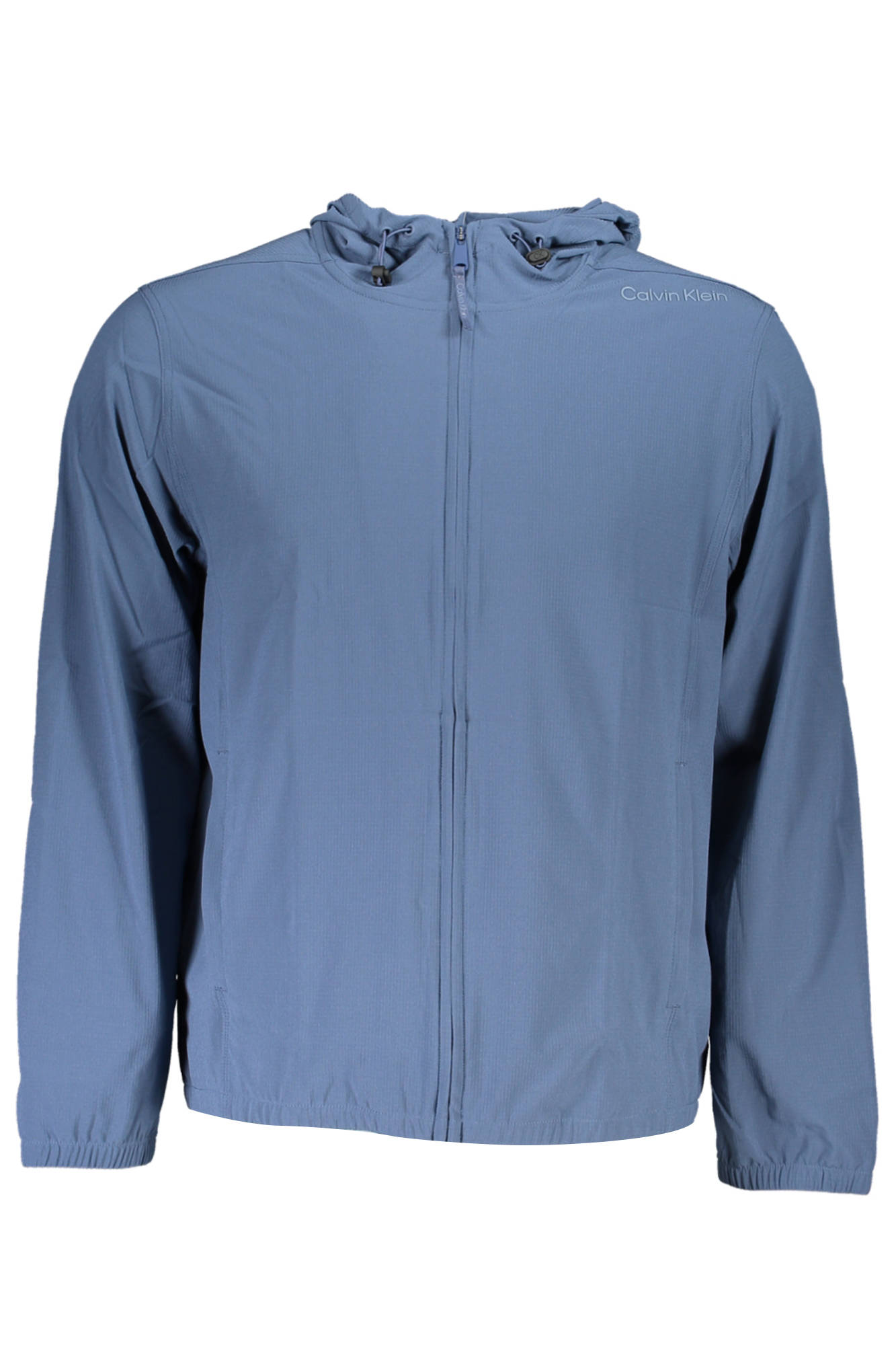 CALVIN KLEIN MENS BLUE ZIPPED SWEATSHIRT