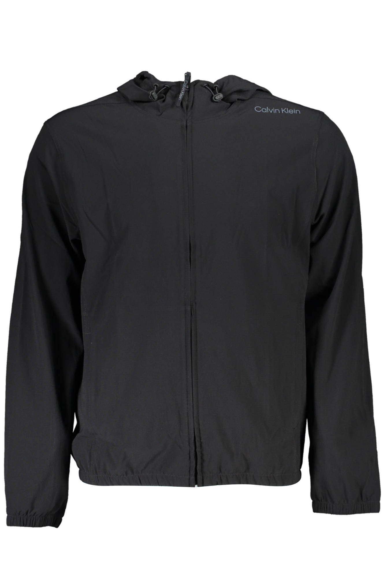 CALVIN KLEIN MENS BLACK ZIPPED SWEATSHIRT