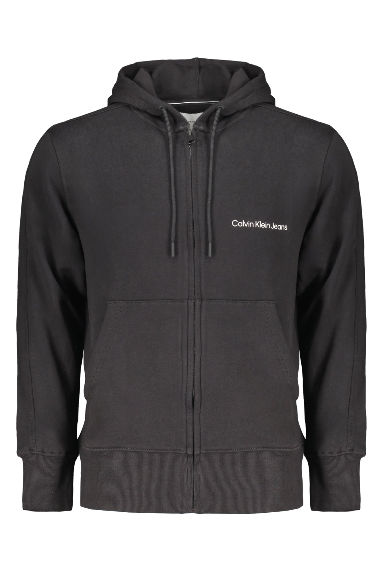 CALVIN KLEIN MENS BLACK ZIP SWEATSHIRT