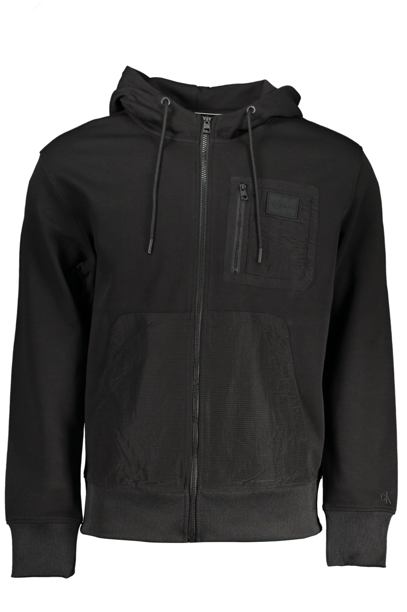 CALVIN KLEIN MENS BLACK ZIP SWEATSHIRT