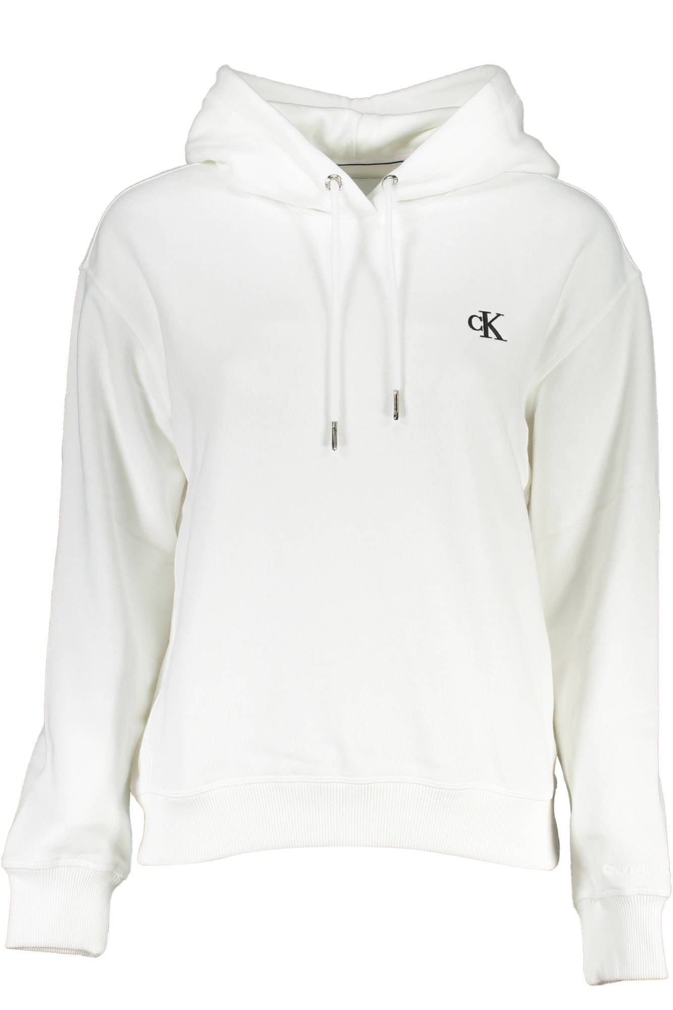 CALVIN KLEIN WOMENS ZIPLESS SWEATSHIRT WHITE