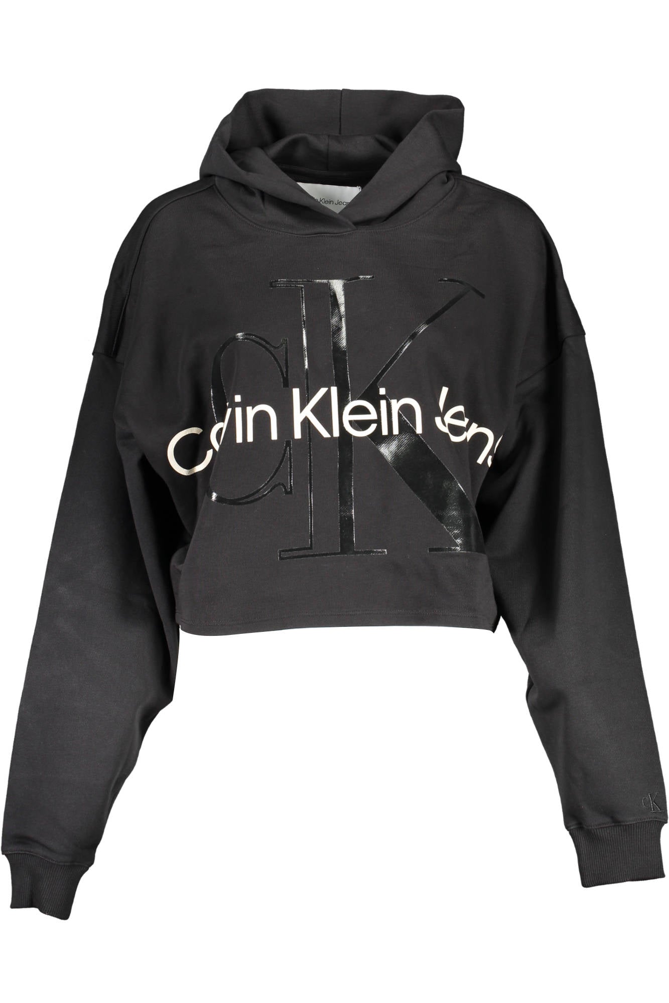 CALVIN KLEIN SWEATSHIRT WITHOUT ZIP WOMAN BLACK
