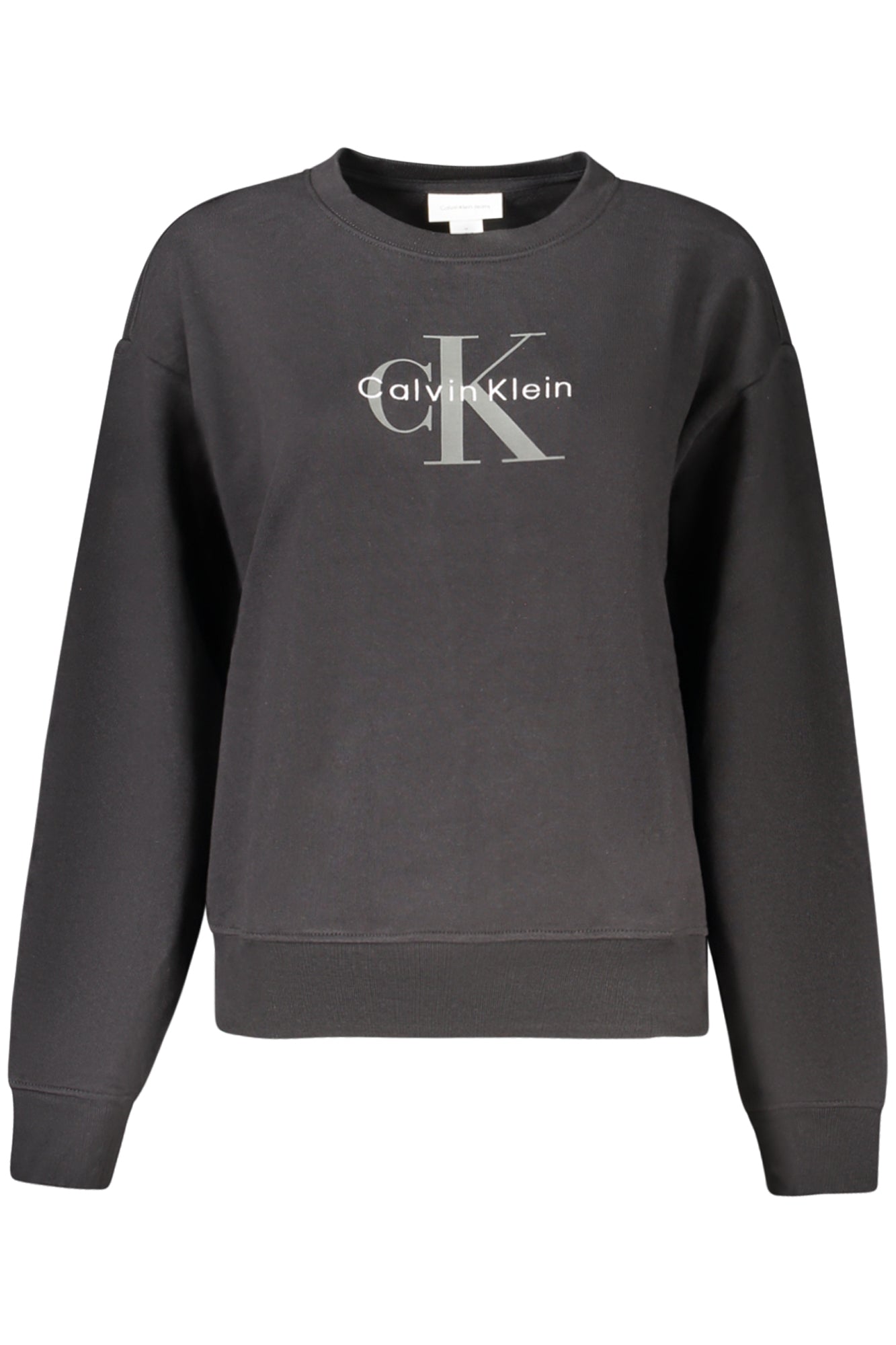 CALVIN KLEIN WOMENS BLACK ZIP-UP SWEATSHIRT