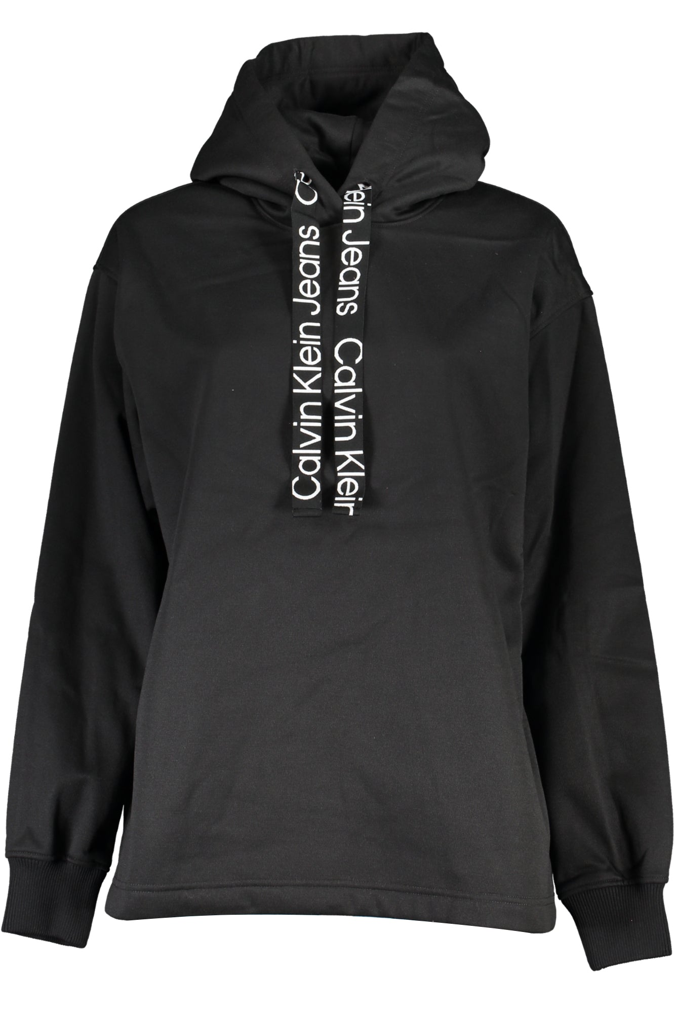 CALVIN KLEIN WOMENS ZIPLESS SWEATSHIRT BLACK