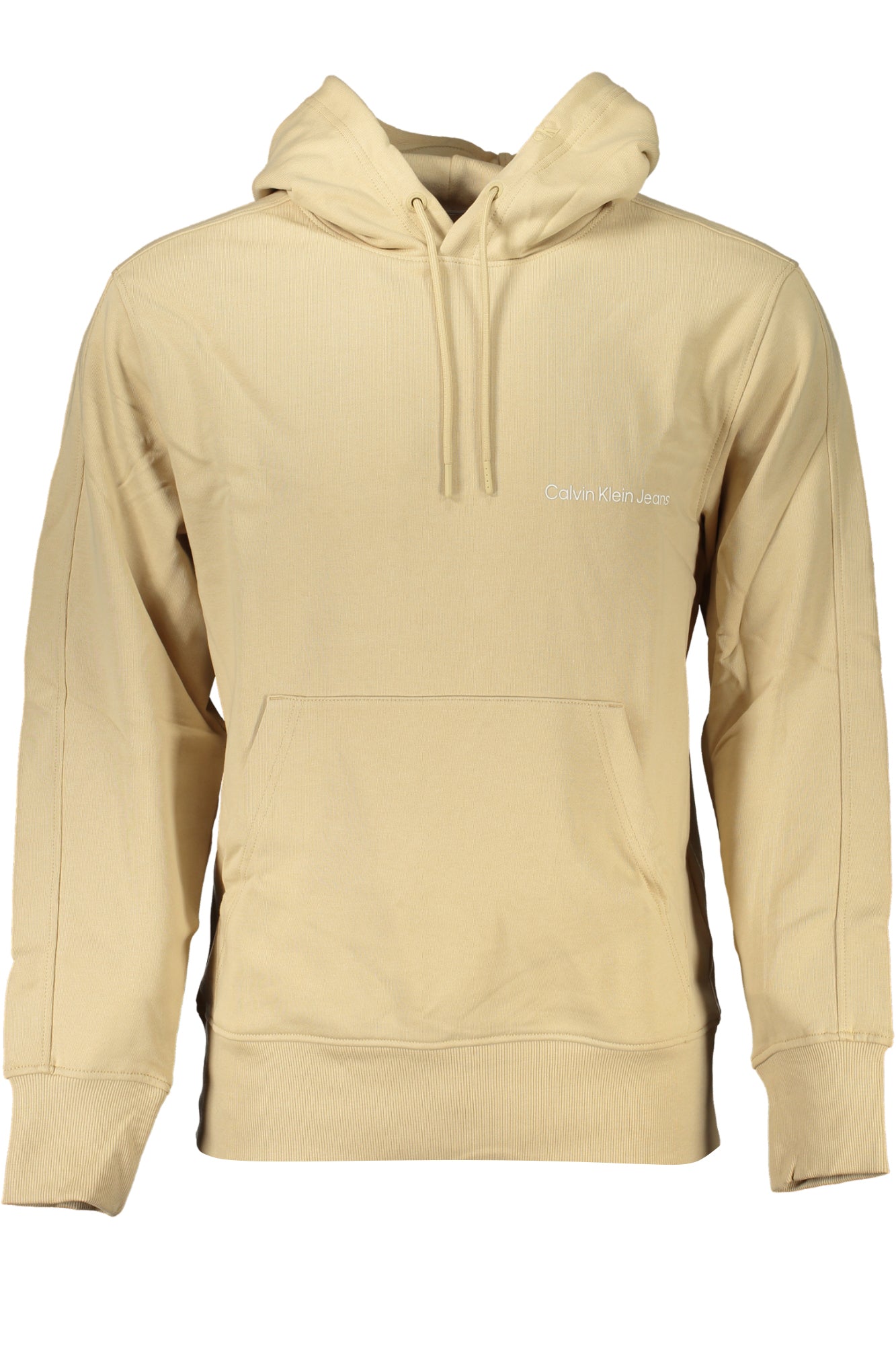 CALVIN KLEIN MENS BEIGE ZIPLESS SWEATSHIRT