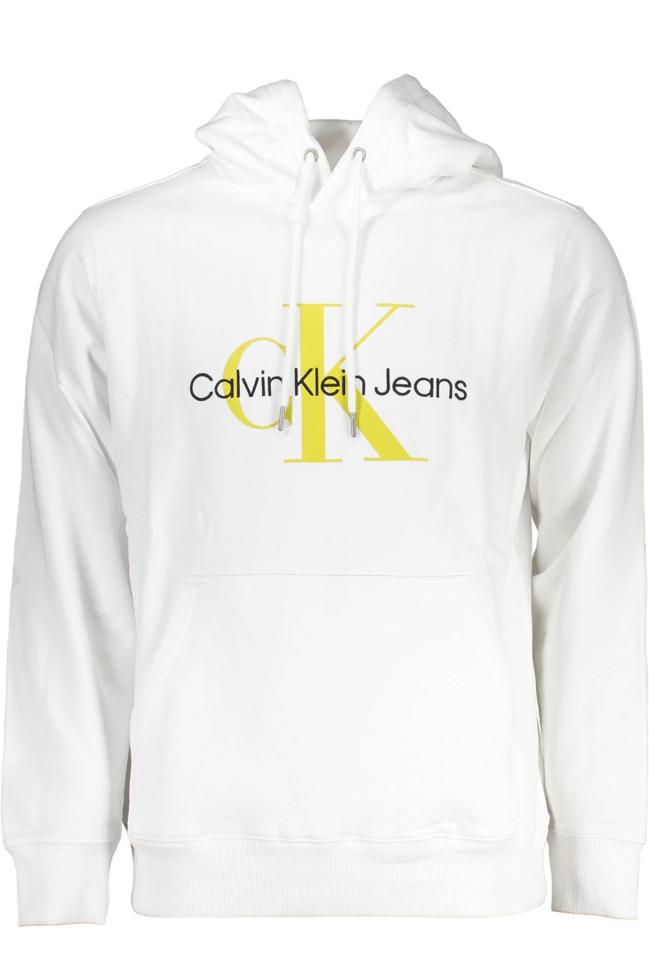 CALVIN KLEIN MENS WHITE ZIPLESS SWEATSHIRT
