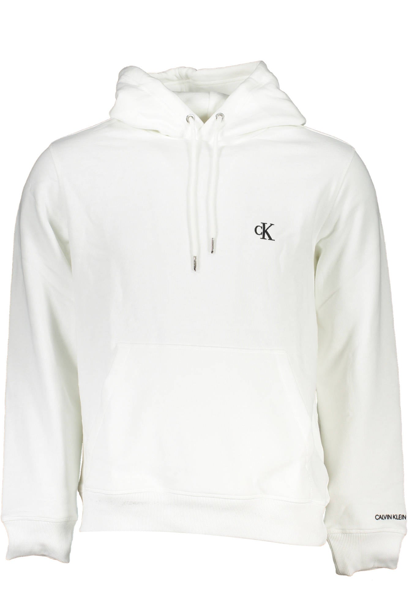 CALVIN KLEIN MENS WHITE ZIPLESS SWEATSHIRT