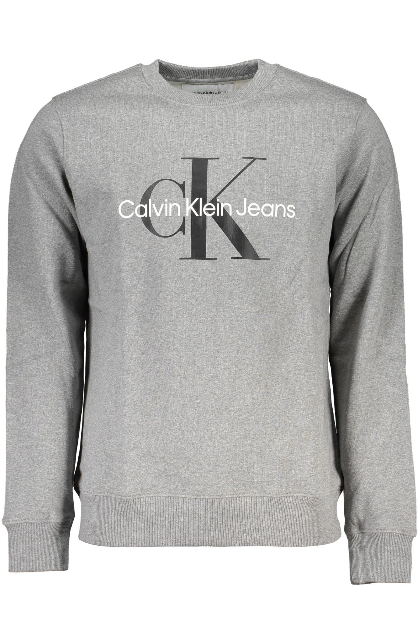 CALVIN KLEIN MENS GRAY ZIPLESS SWEATSHIRT