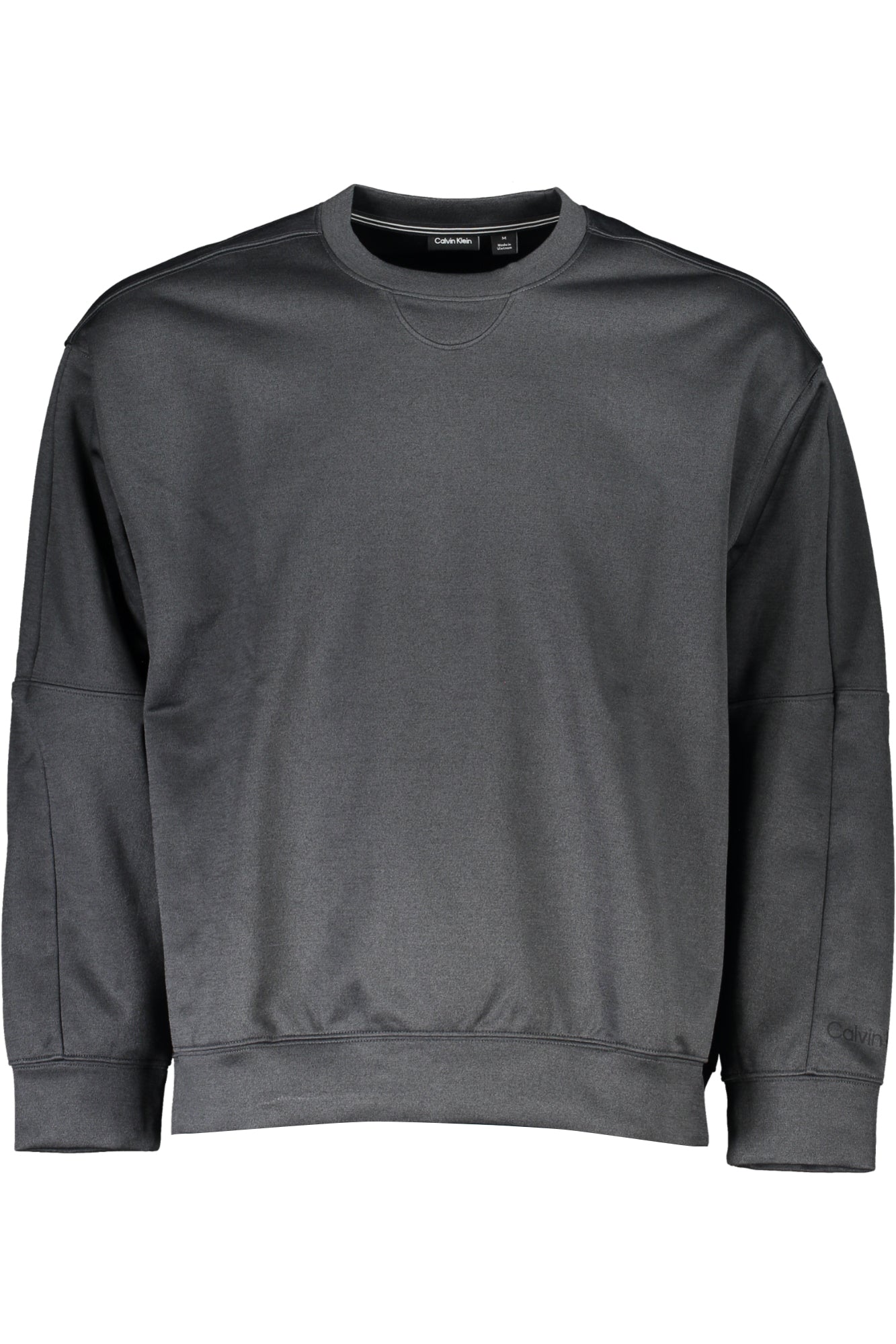 CALVIN KLEIN MENS BLACK ZIPLESS SWEATSHIRT