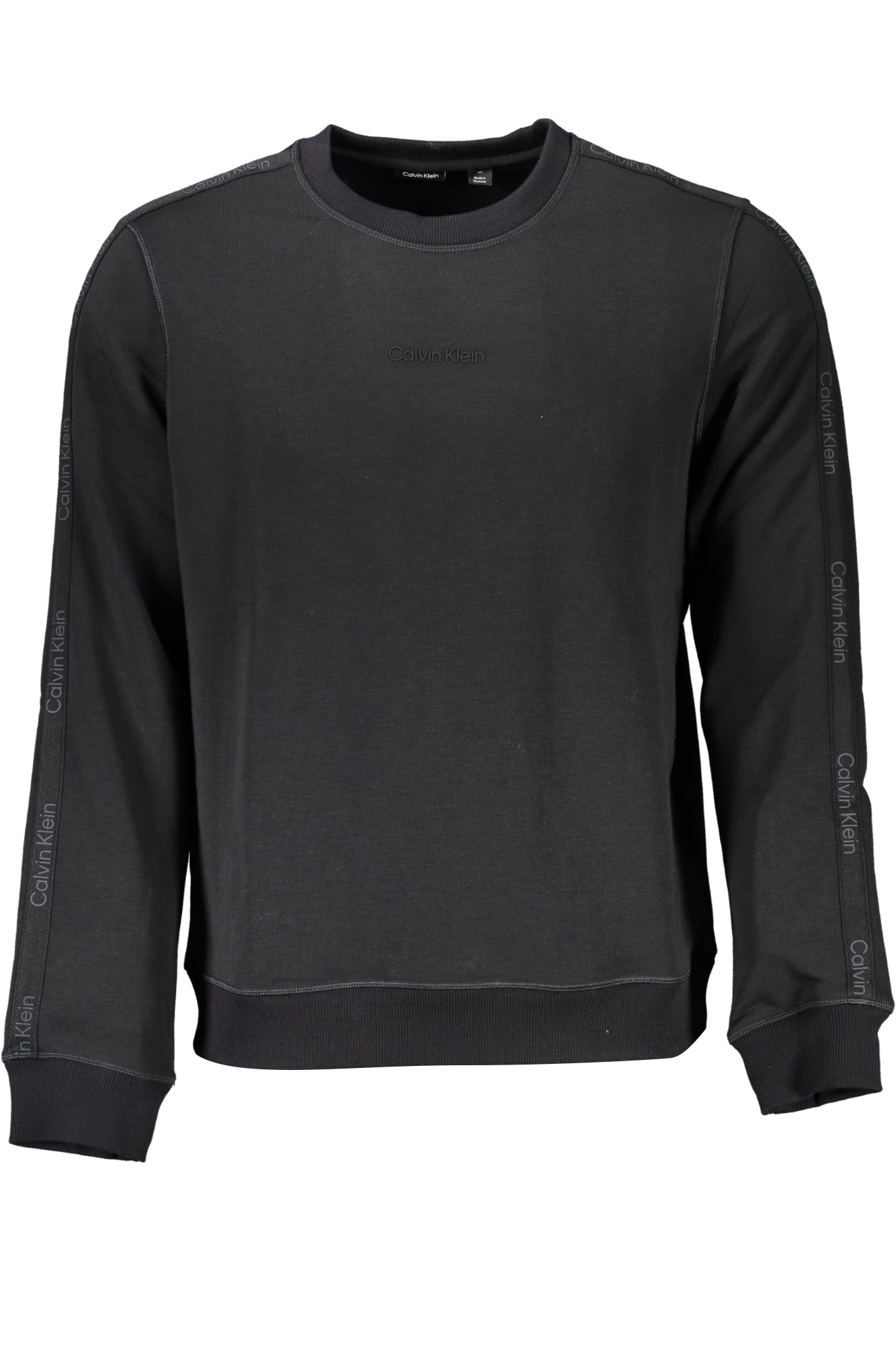 CALVIN KLEIN MENS BLACK ZIPLESS SWEATSHIRT