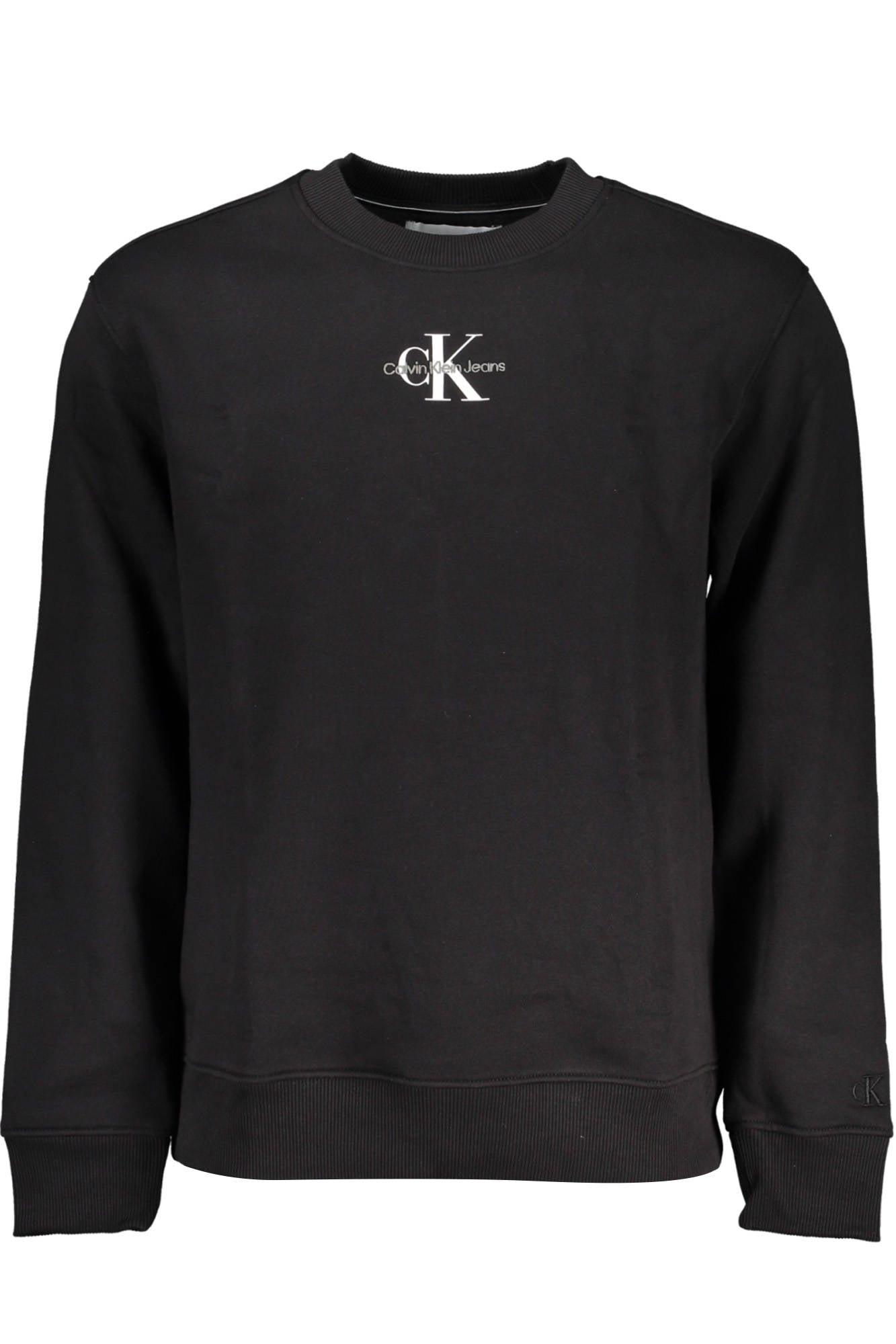 CALVIN KLEIN MENS BLACK ZIPLESS SWEATSHIRT