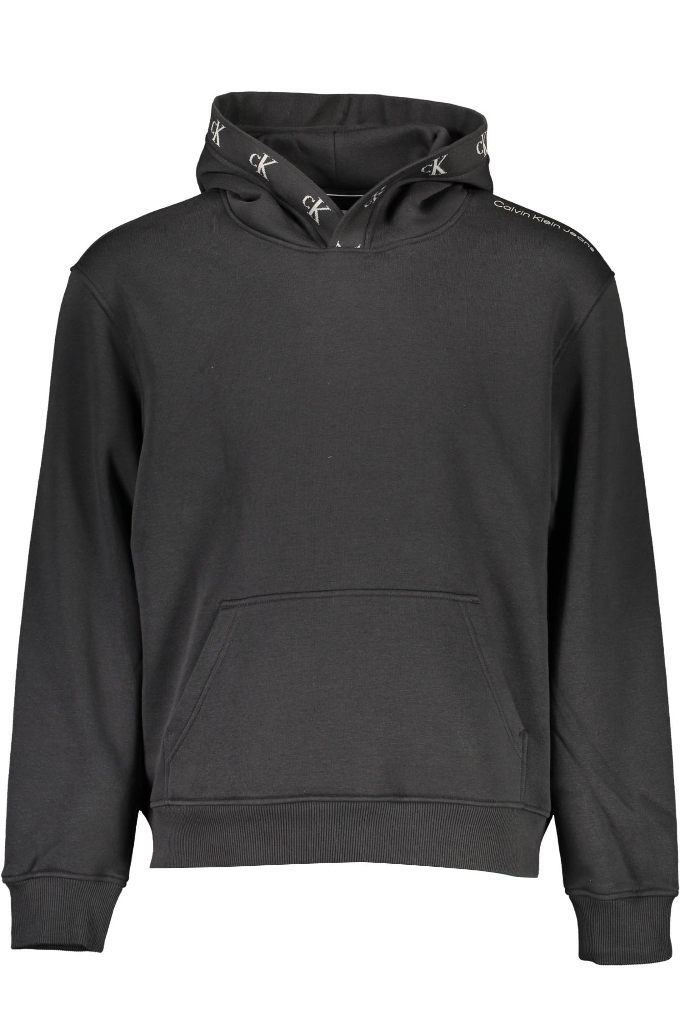 CALVIN KLEIN MENS BLACK ZIP-UP SWEATSHIRT