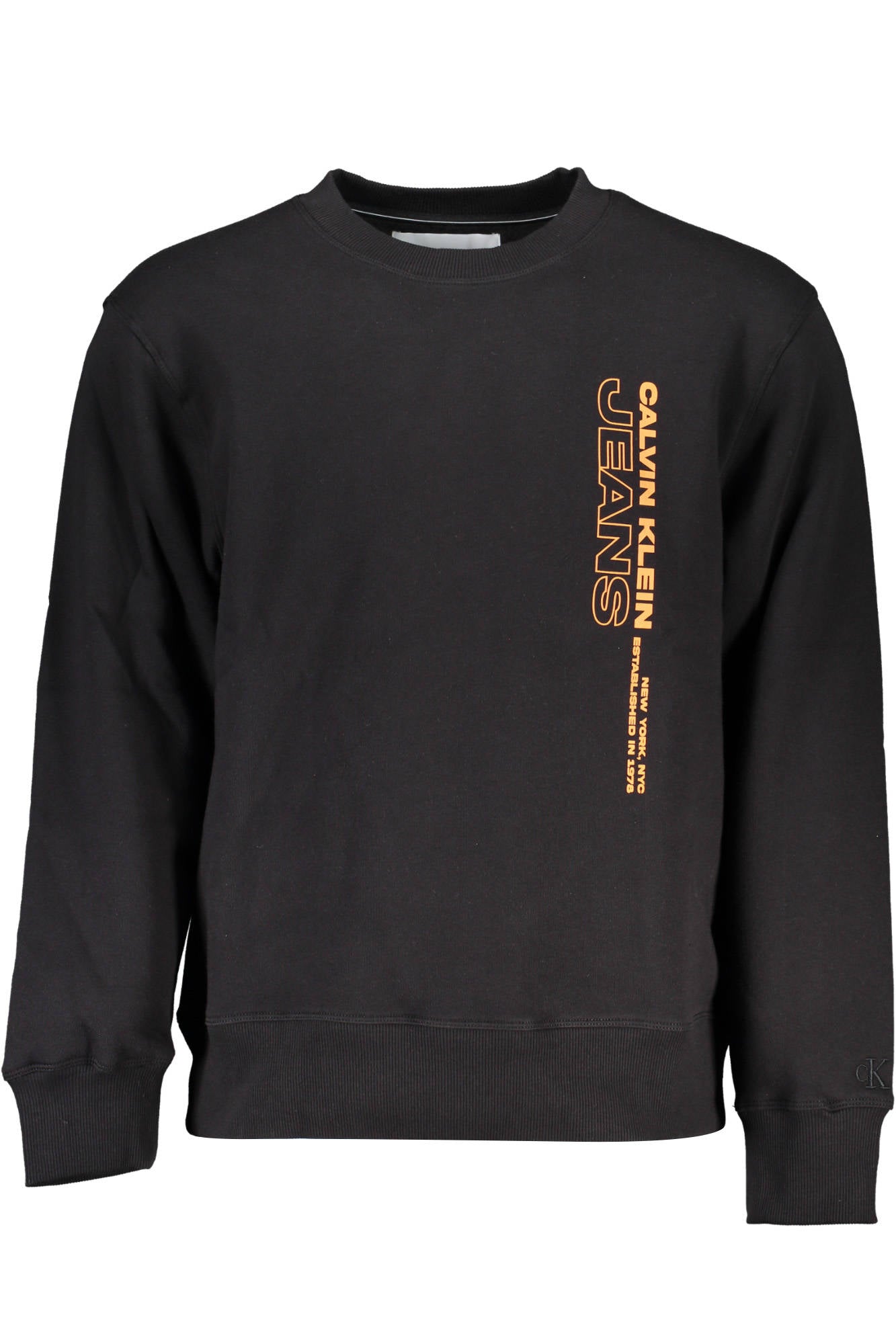 CALVIN KLEIN MENS BLACK ZIPLESS SWEATSHIRT
