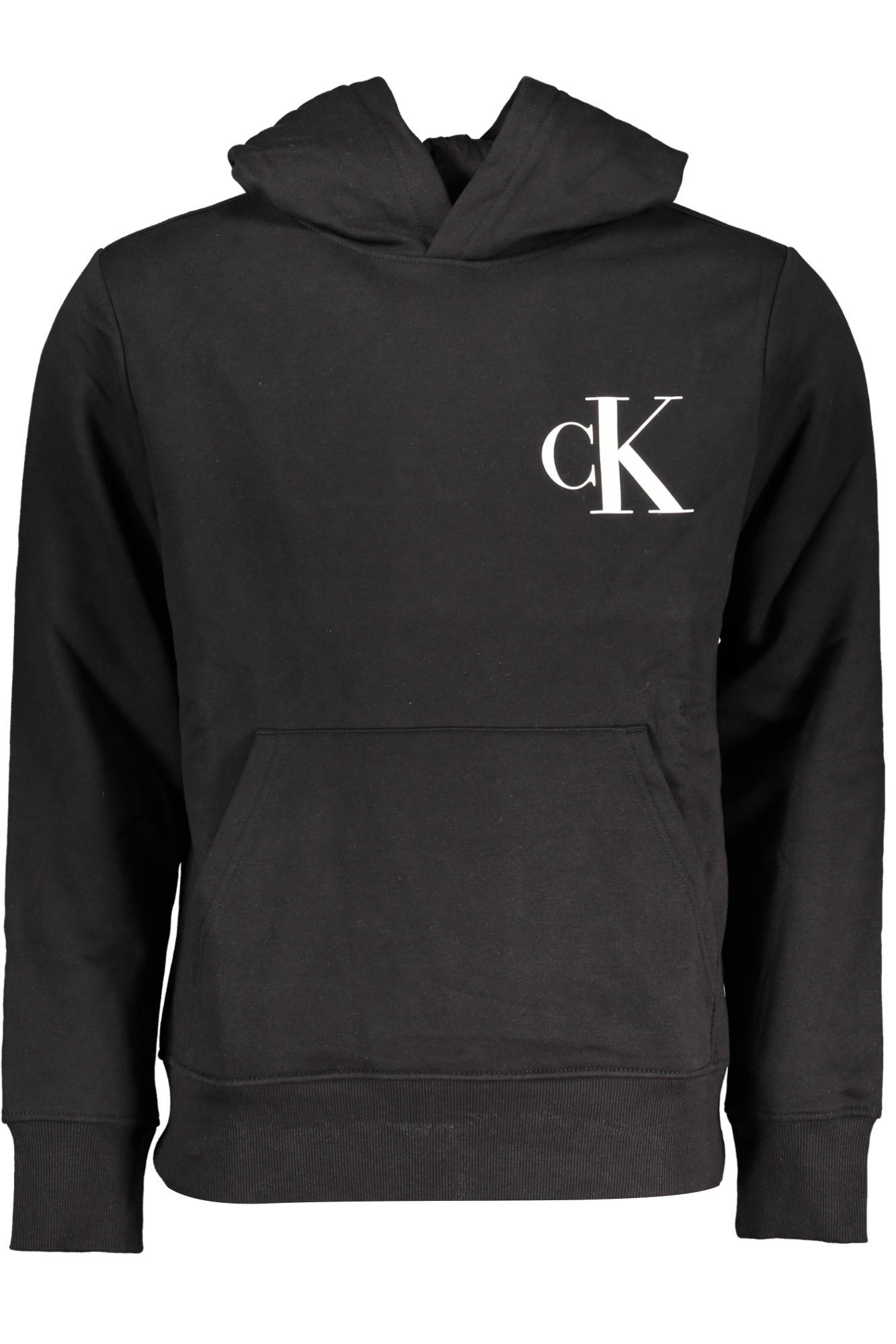 CALVIN KLEIN MENS BLACK ZIPLESS SWEATSHIRT