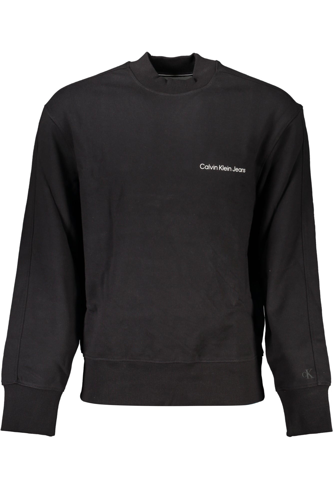 CALVIN KLEIN MENS BLACK ZIPLESS SWEATSHIRT