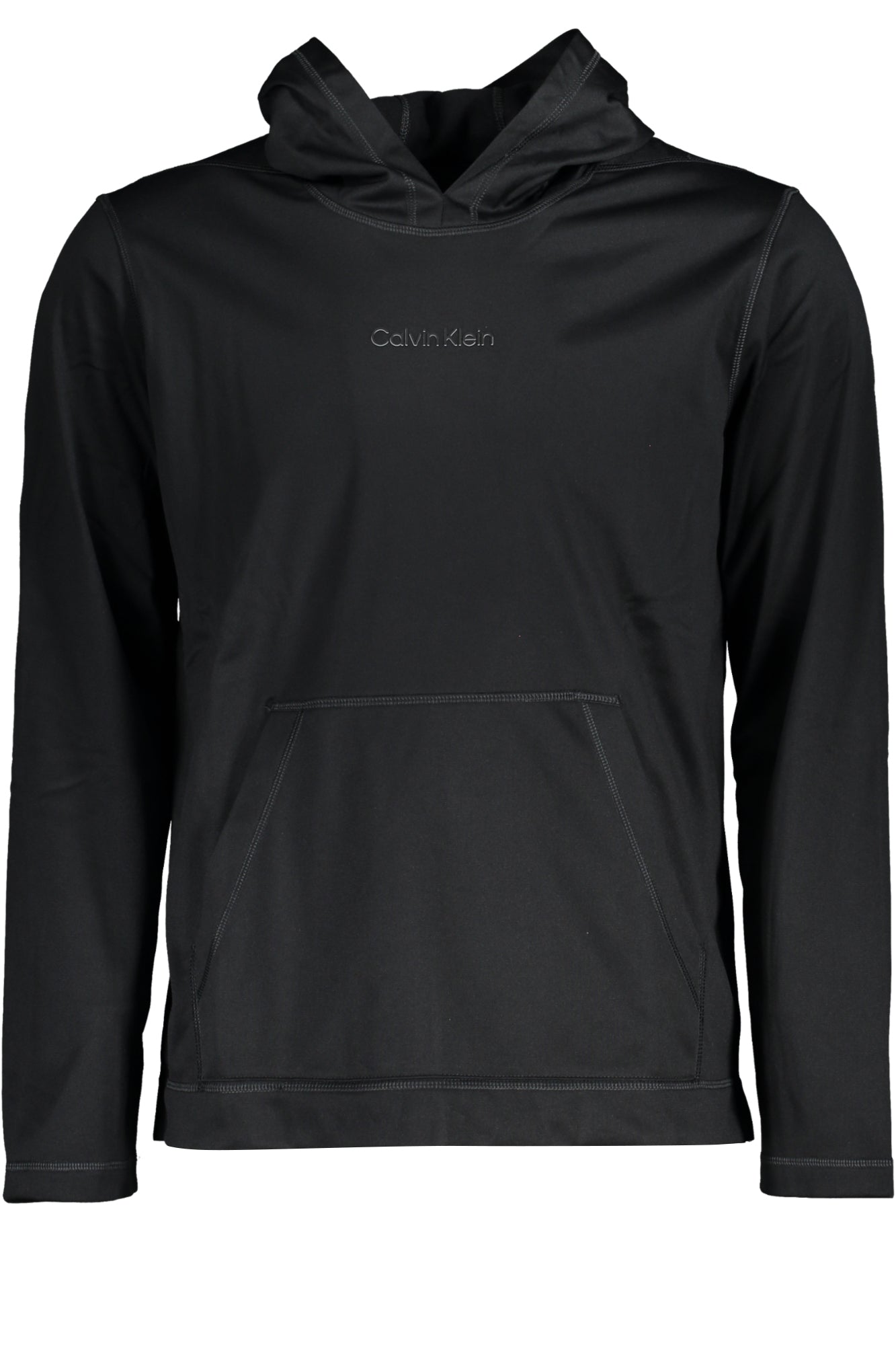 CALVIN KLEIN MENS BLACK ZIPLESS SWEATSHIRT