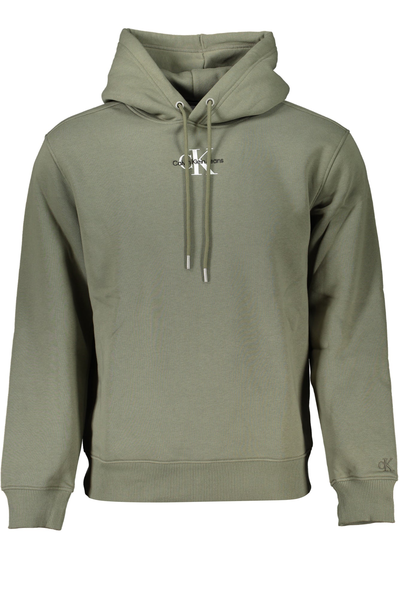 CALVIN KLEIN MENS GREEN ZIPLESS SWEATSHIRT