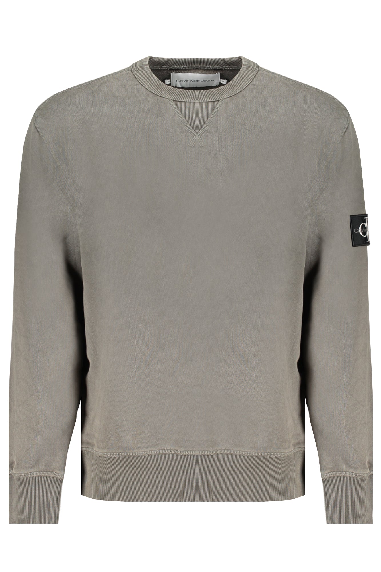 CALVIN KLEIN MENS GREEN ZIPLESS SWEATSHIRT