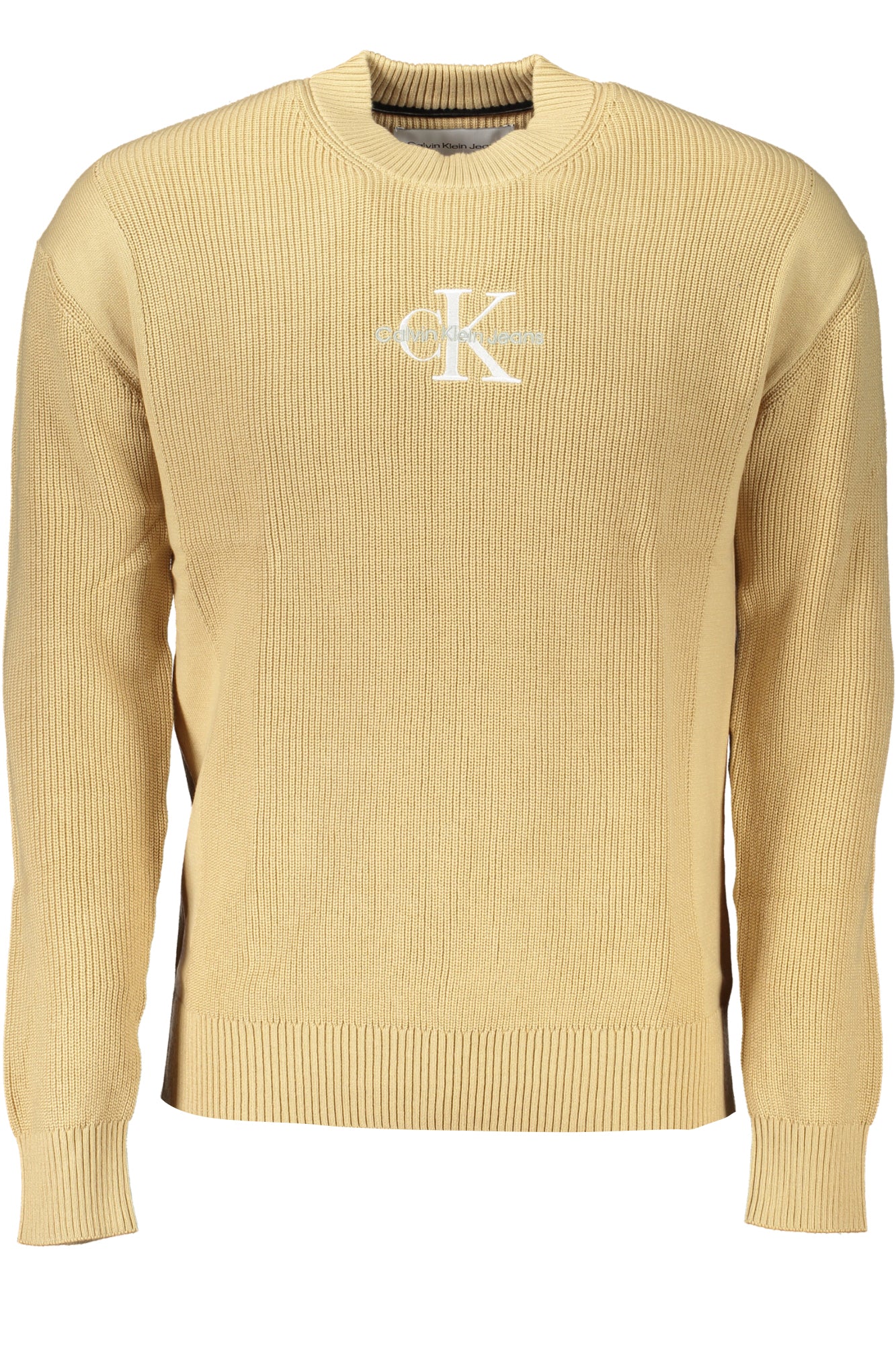 CALVIN KLEIN MENS BEIGE SWEATER