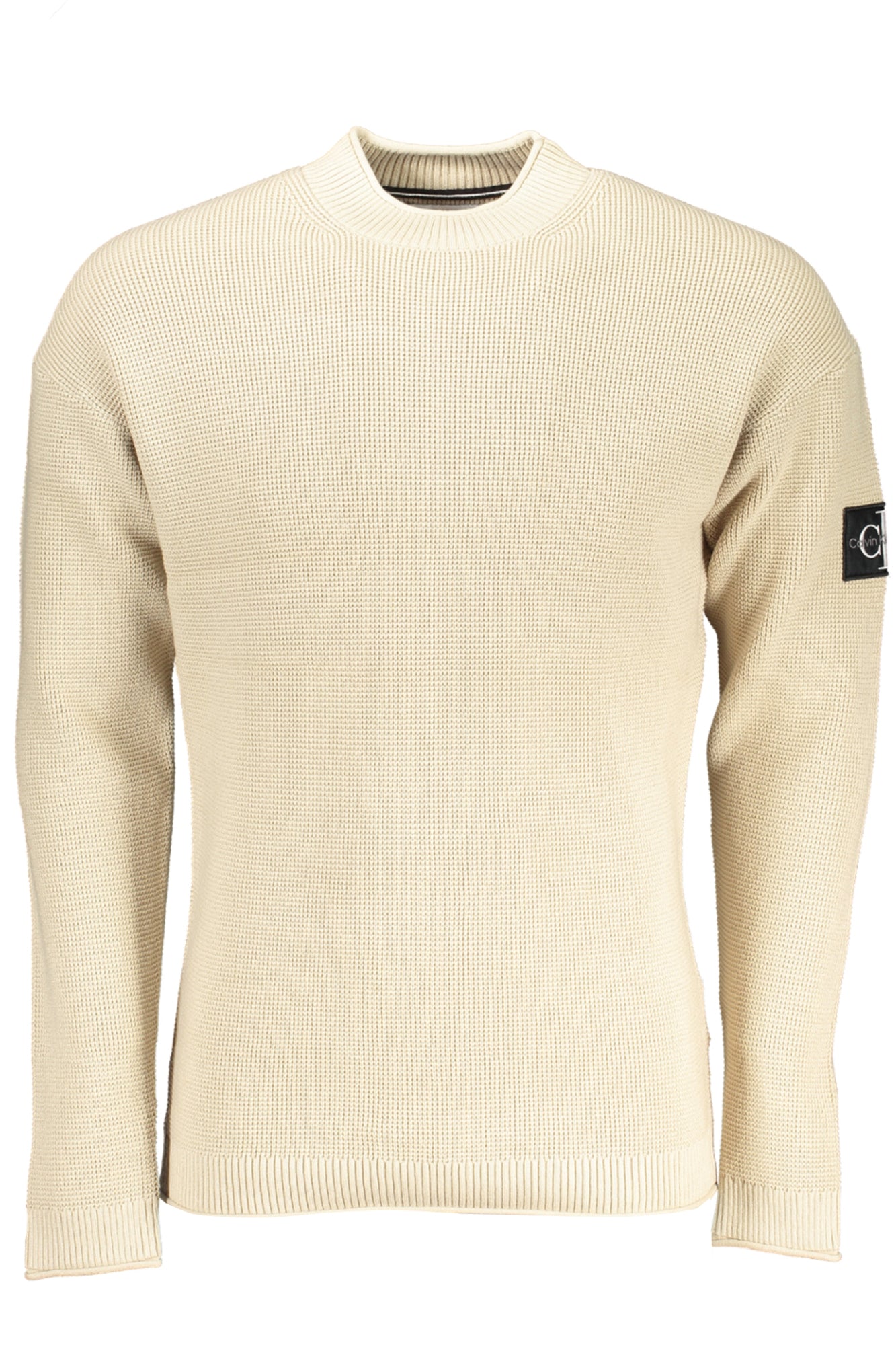 CALVIN KLEIN MENS BEIGE SWEATER