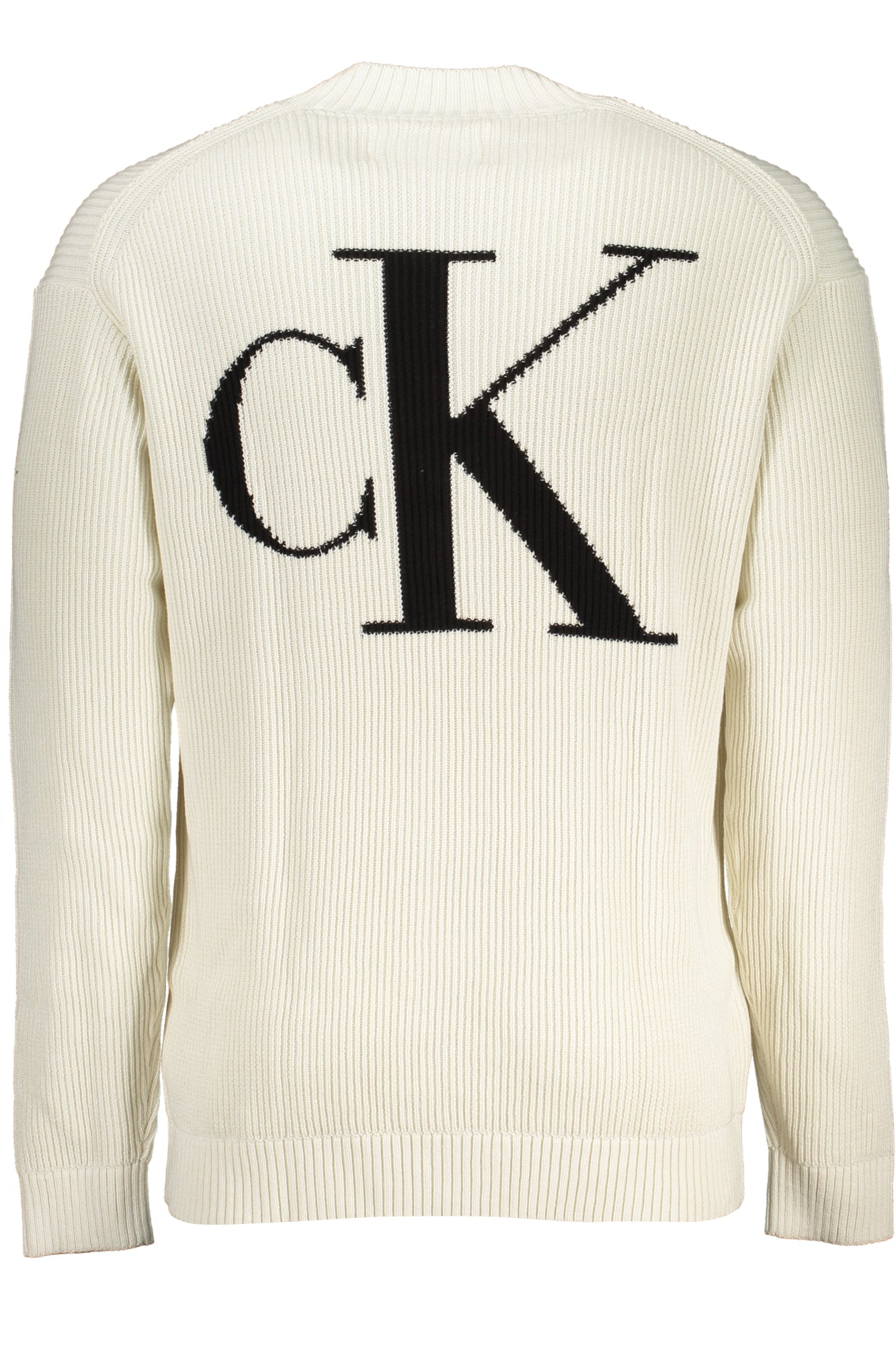 CALVIN KLEIN MENS WHITE SWEATER