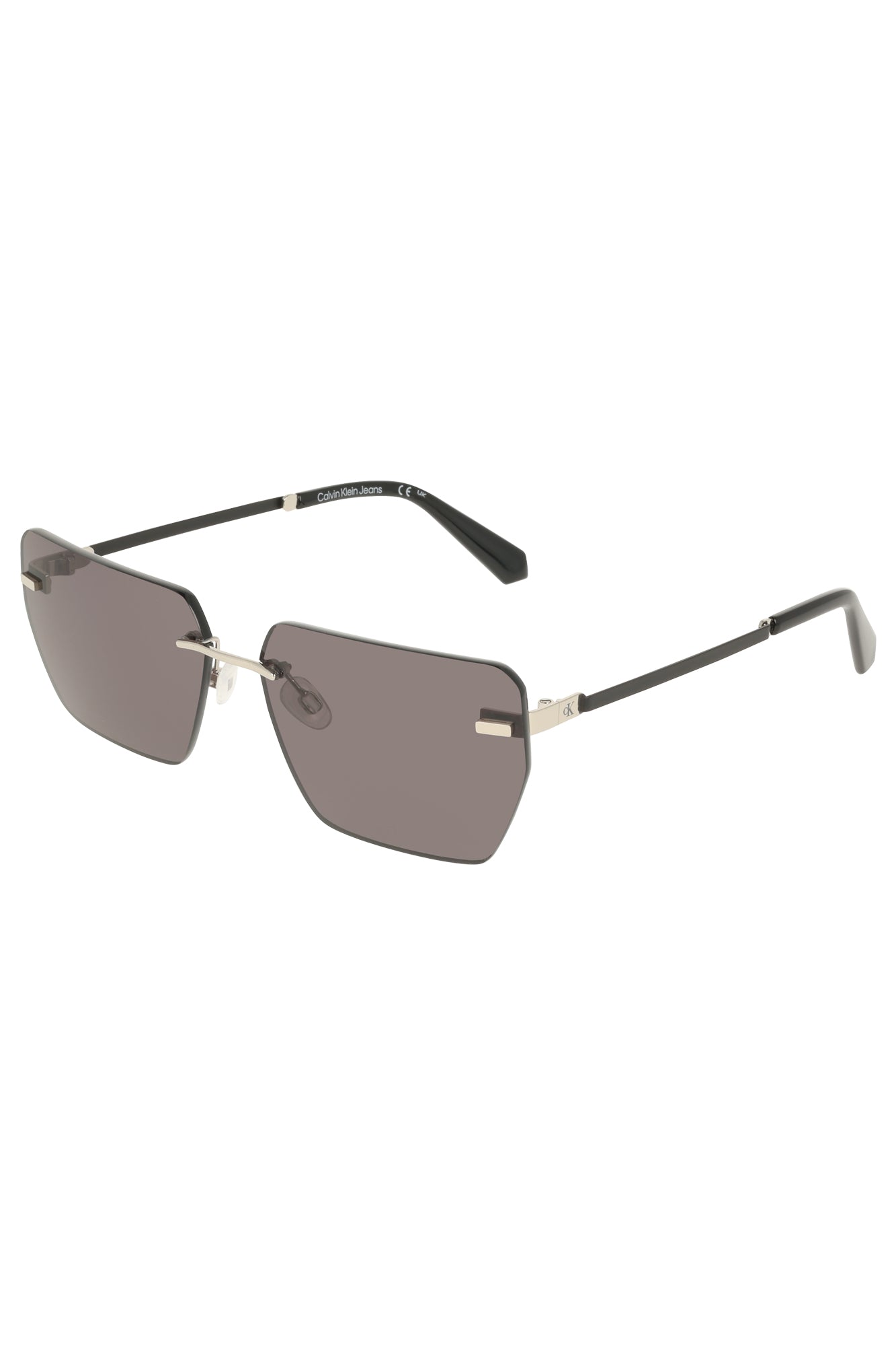 CALVIN KLEIN MENS SUNGLASSES SILVER