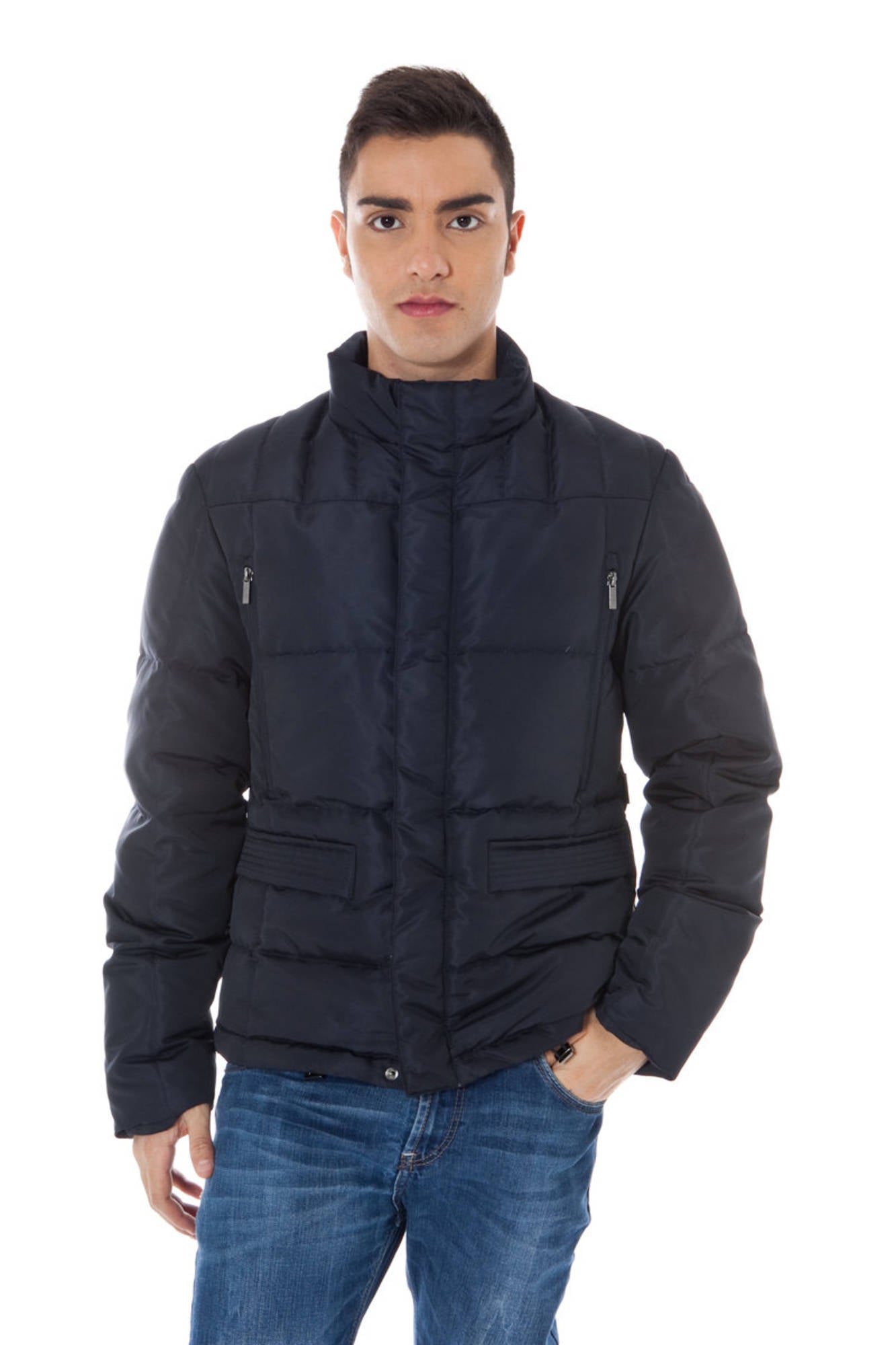 CALVIN KLEIN MENS BLUE DOWN JACKET