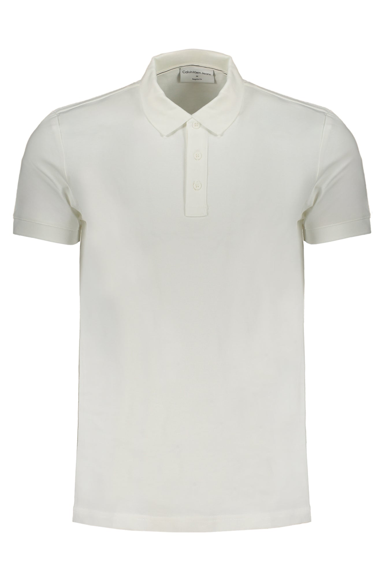 CALVIN KLEIN MENS WHITE SHORT SLEEVE POLO SHIRT