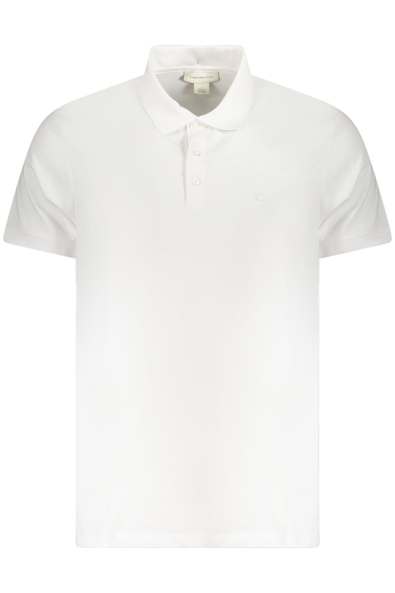 CALVIN KLEIN MENS SHORT SLEEVE POLO WHITE