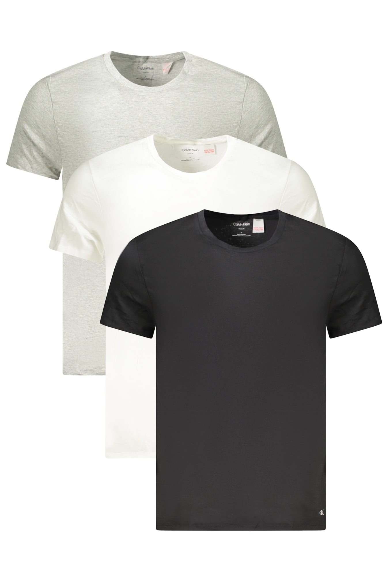 CALVIN KLEIN MENS SHORT SLEEVE T-SHIRT GREY