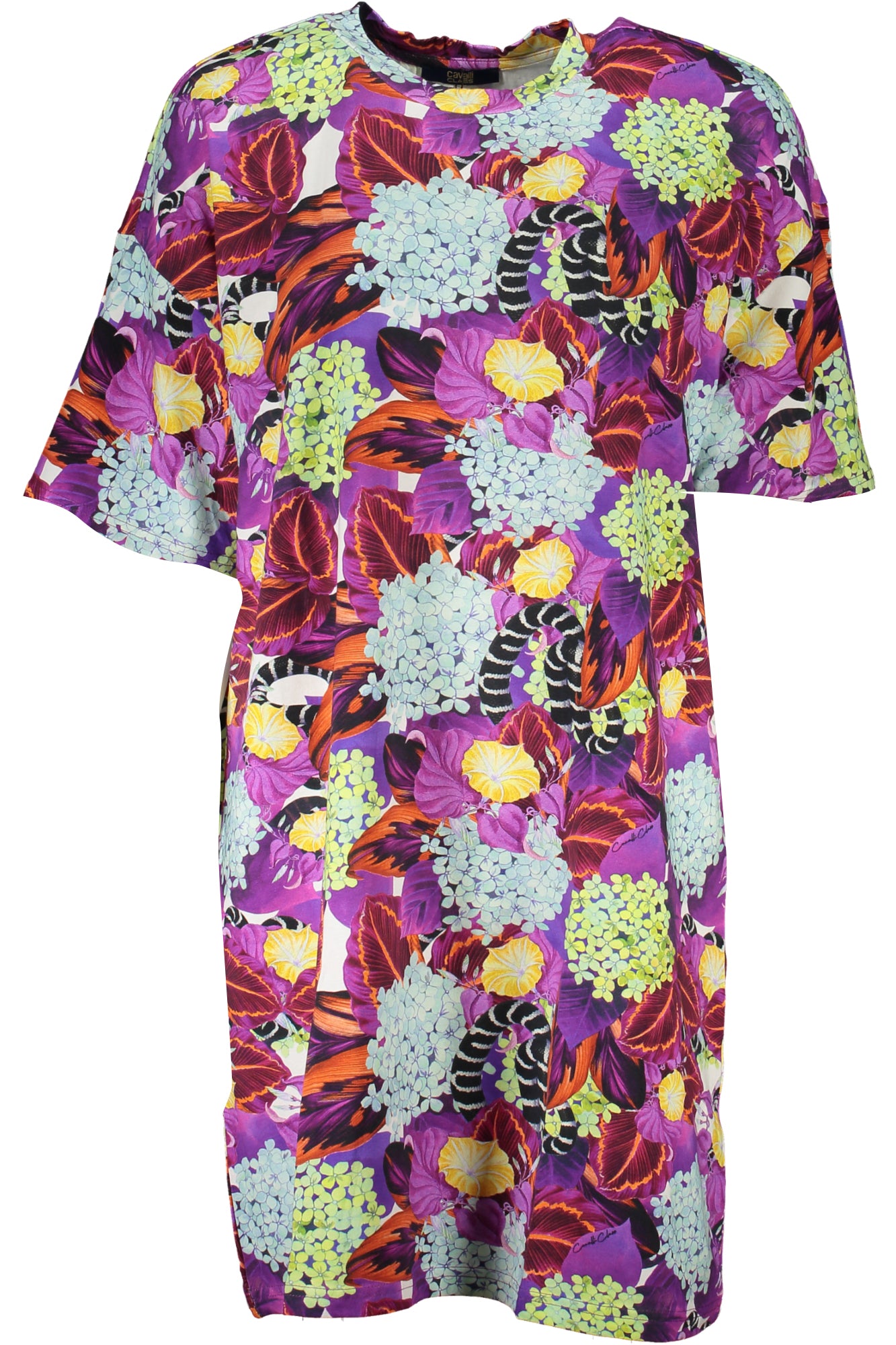 CAVALLI CLASS WOMENS SHORT DRESS PURPLE