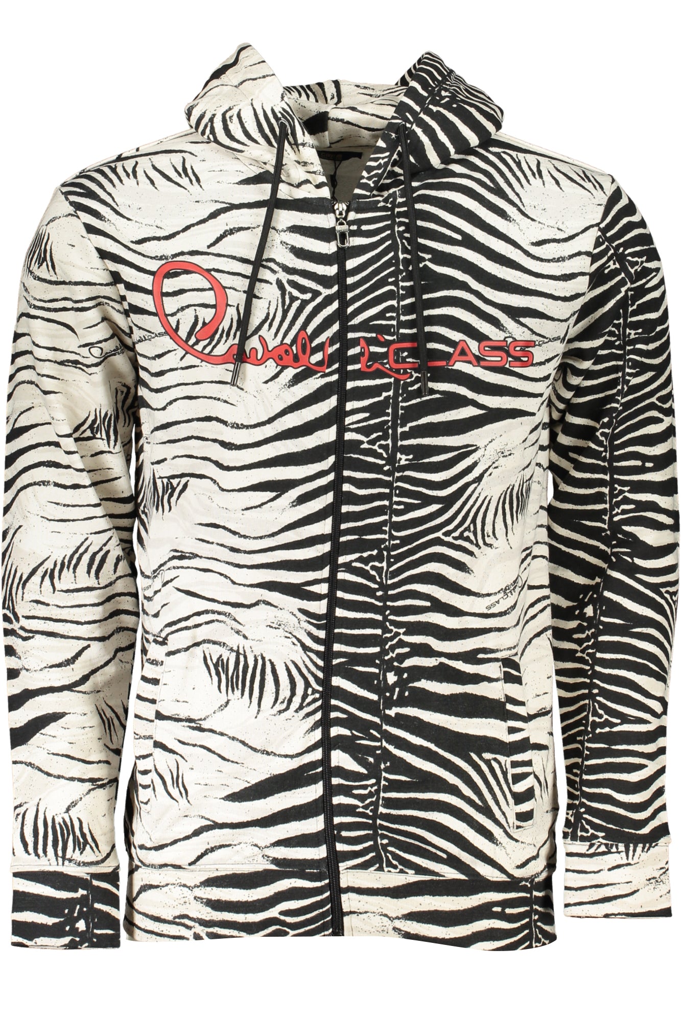 CAVALLI CLASS MENS WHITE ZIP SWEATSHIRT
