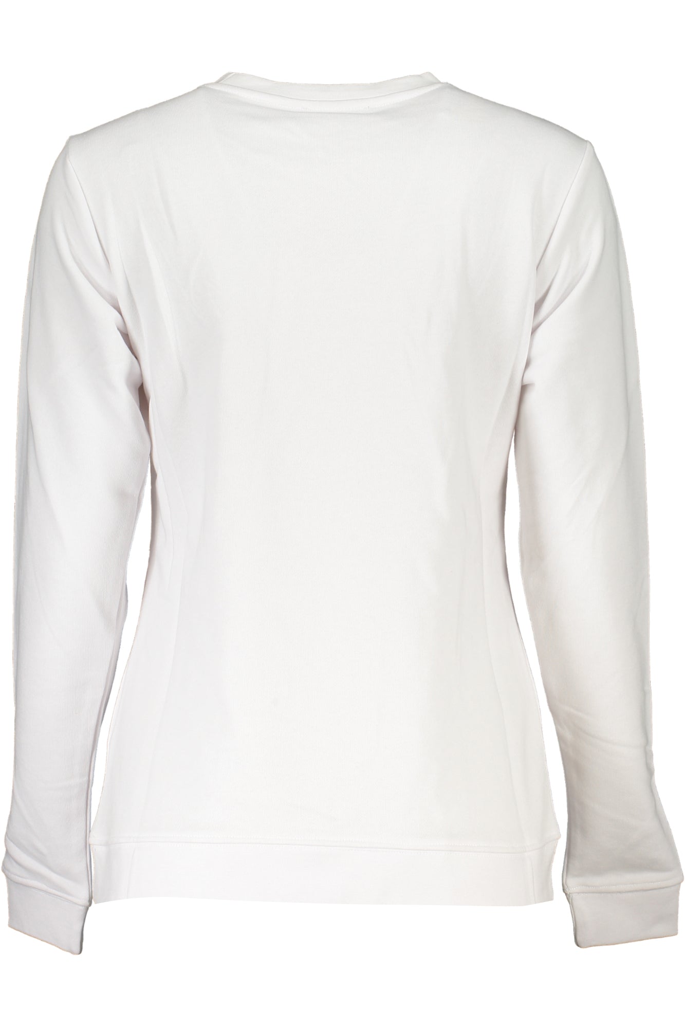 CAVALLI CLASS WOMENS WHITE SWEATSHIRT WITHOUT ZIP