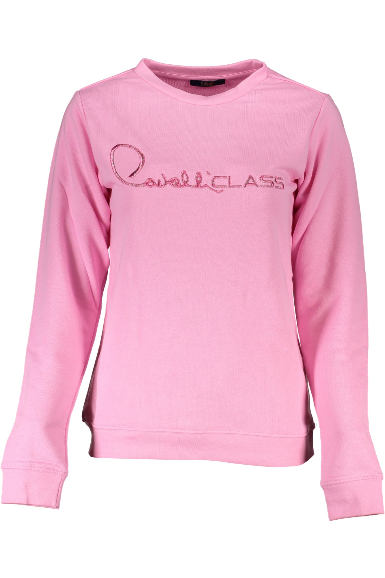 CAVALLI CLASS WOMENS PINK SWEATSHIRT WITHOUT ZIP