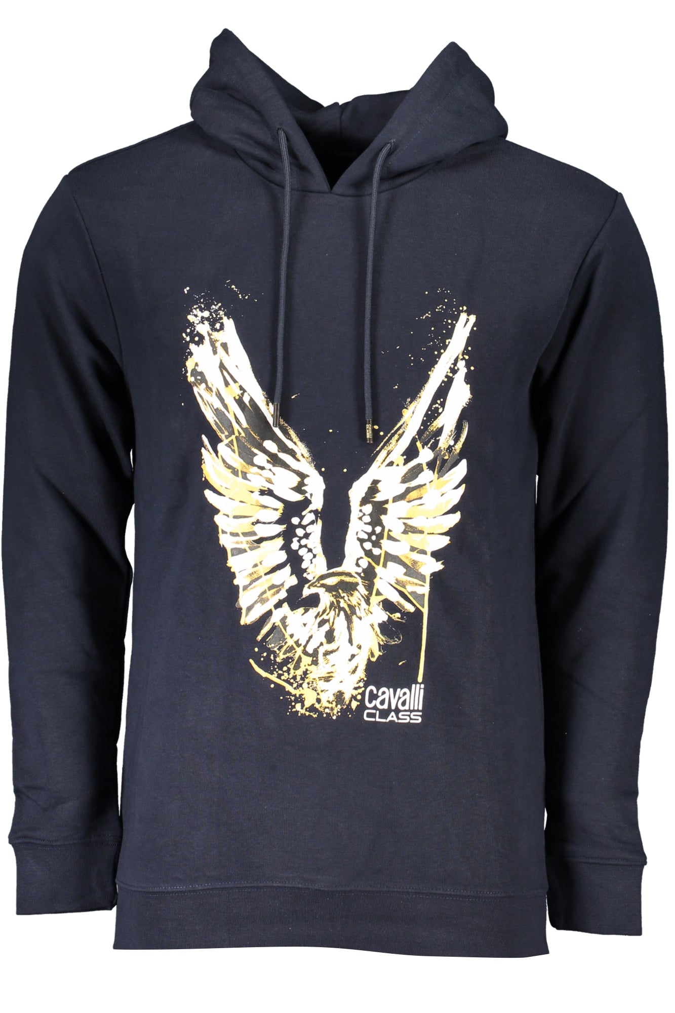 CAVALLI CLASS MENS BLUE ZIPLESS SWEATSHIRT