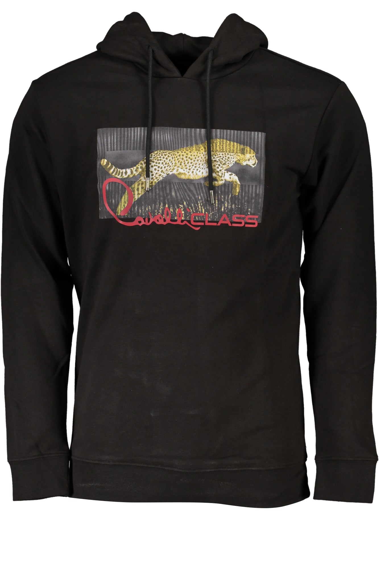 CAVALLI CLASS MENS BLACK ZIP-OUT SWEATSHIRT
