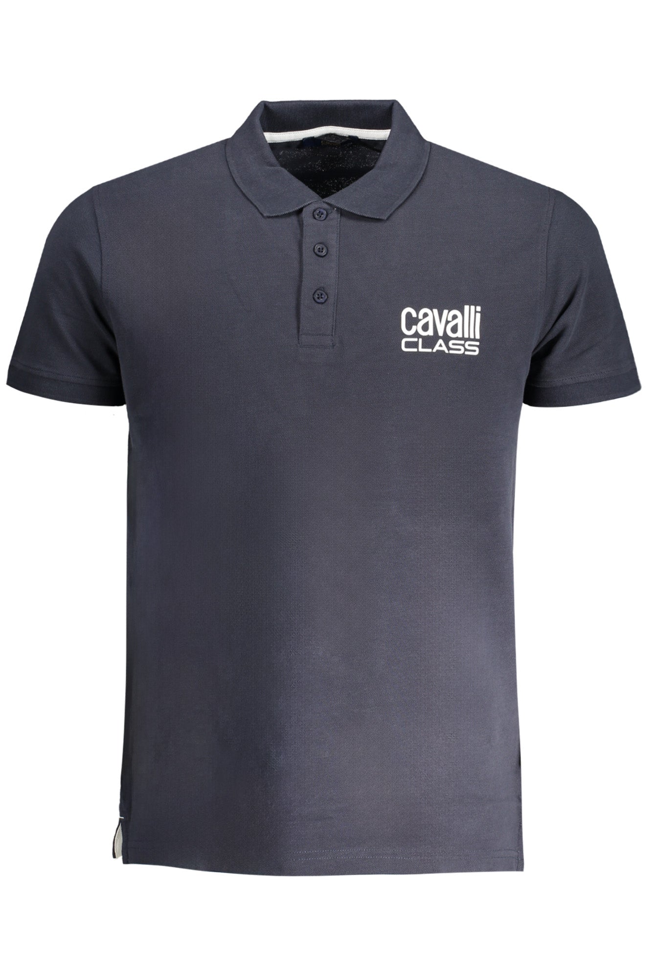 CAVALLI CLASS MENS SHORT SLEEVED POLO SHIRT BLUE