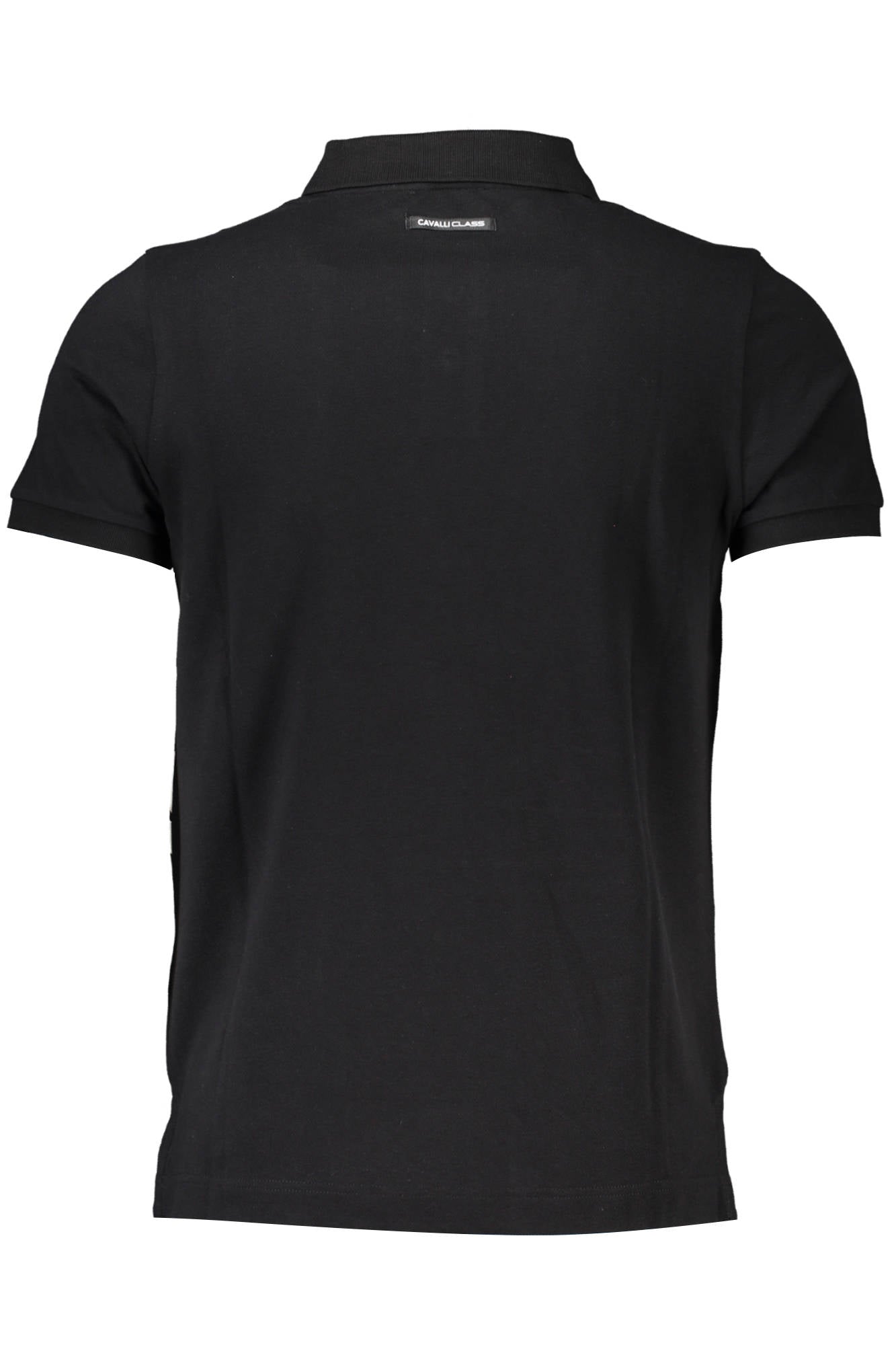 CAVALLI CLASS POLO SHORT SLEEVE MEN BLACK