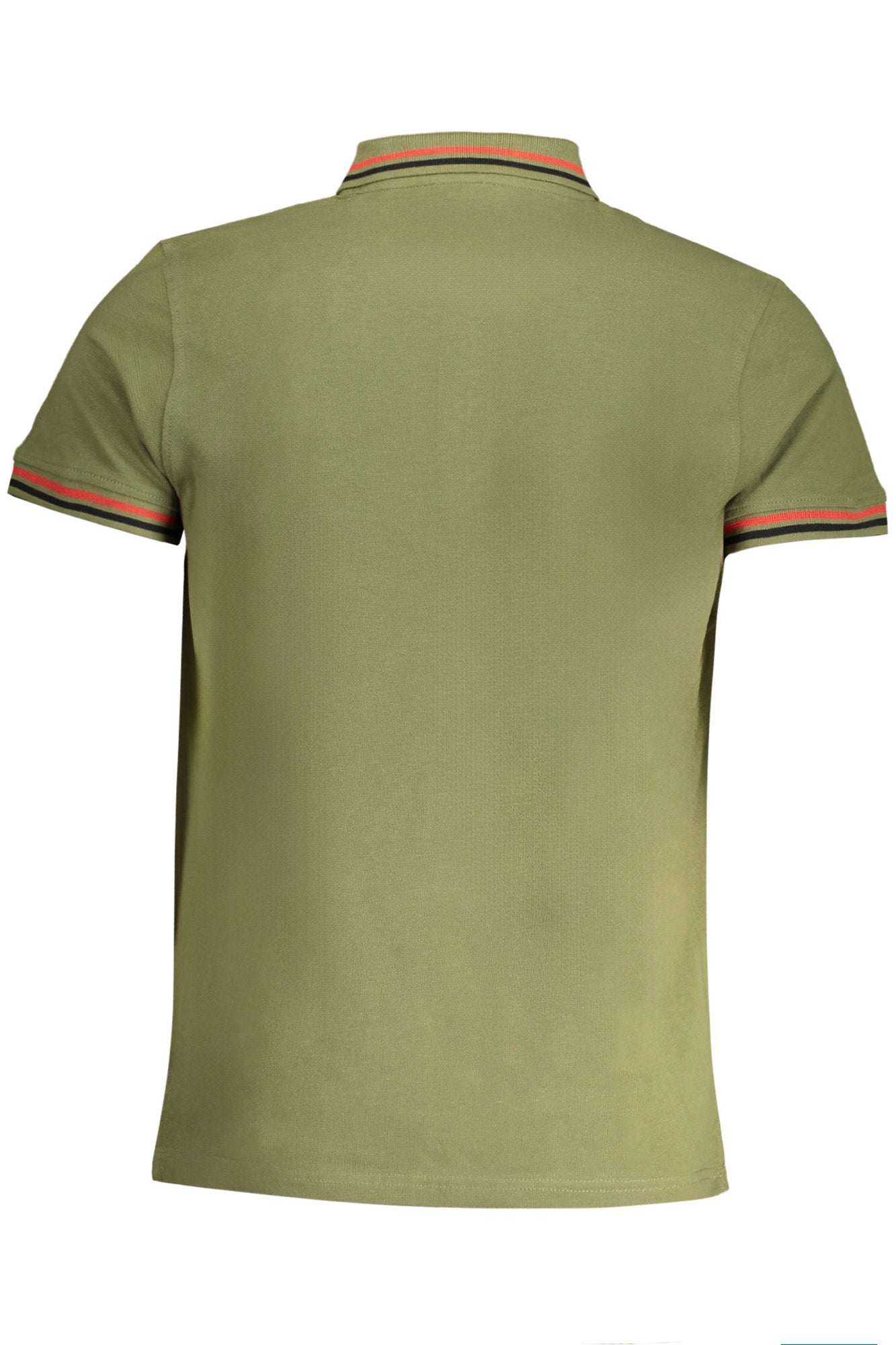 CAVALLI CLASS MENS GREEN SHORT SLEEVED POLO SHIRT
