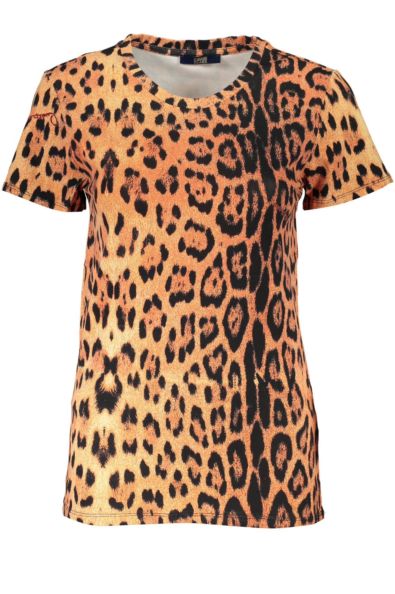 CAVALLI CLASS WOMENS SHORT SLEEVE T-SHIRT ORANGE