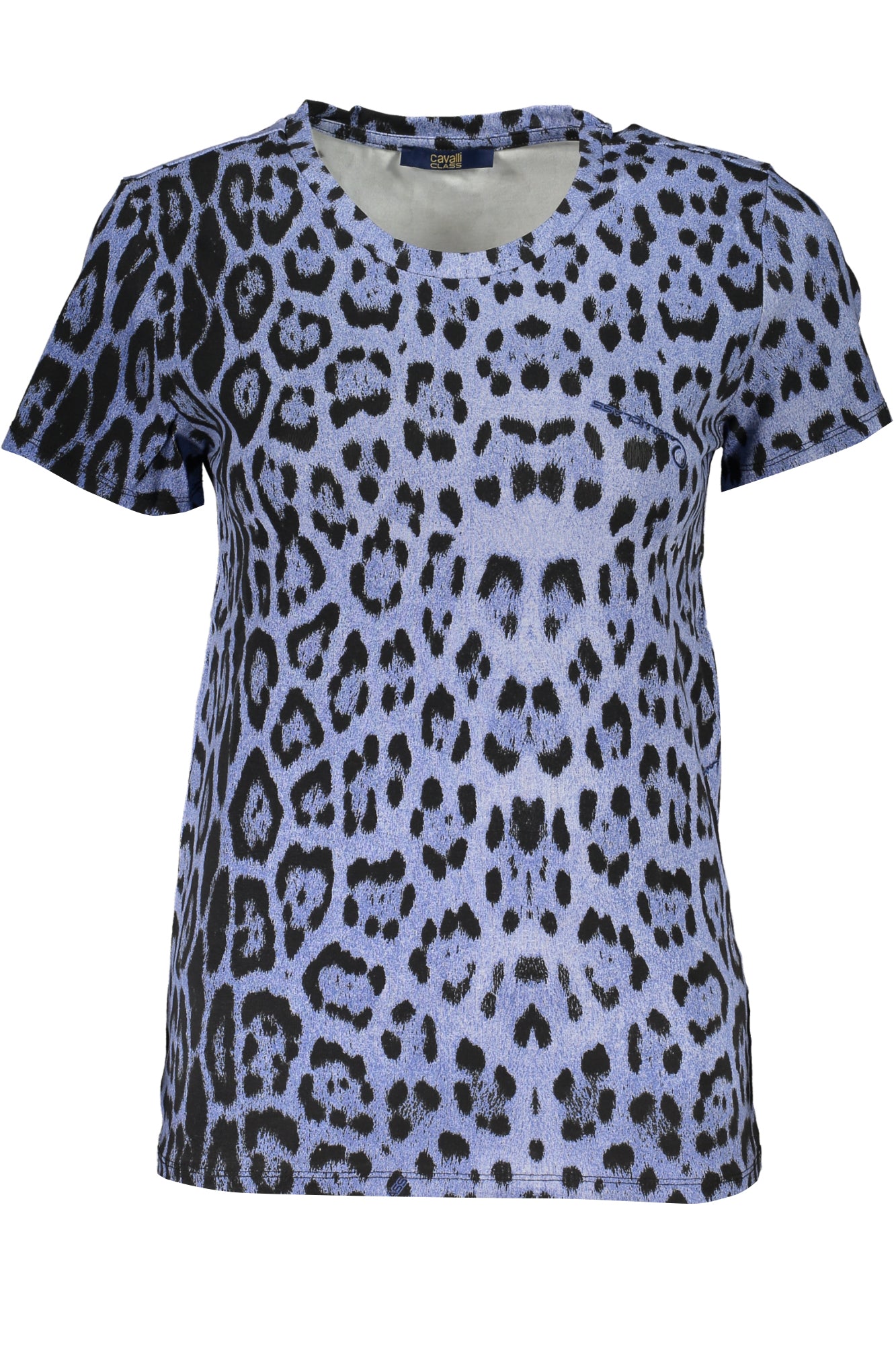 CAVALLI CLASS WOMENS SHORT SLEEVE T-SHIRT BLUE