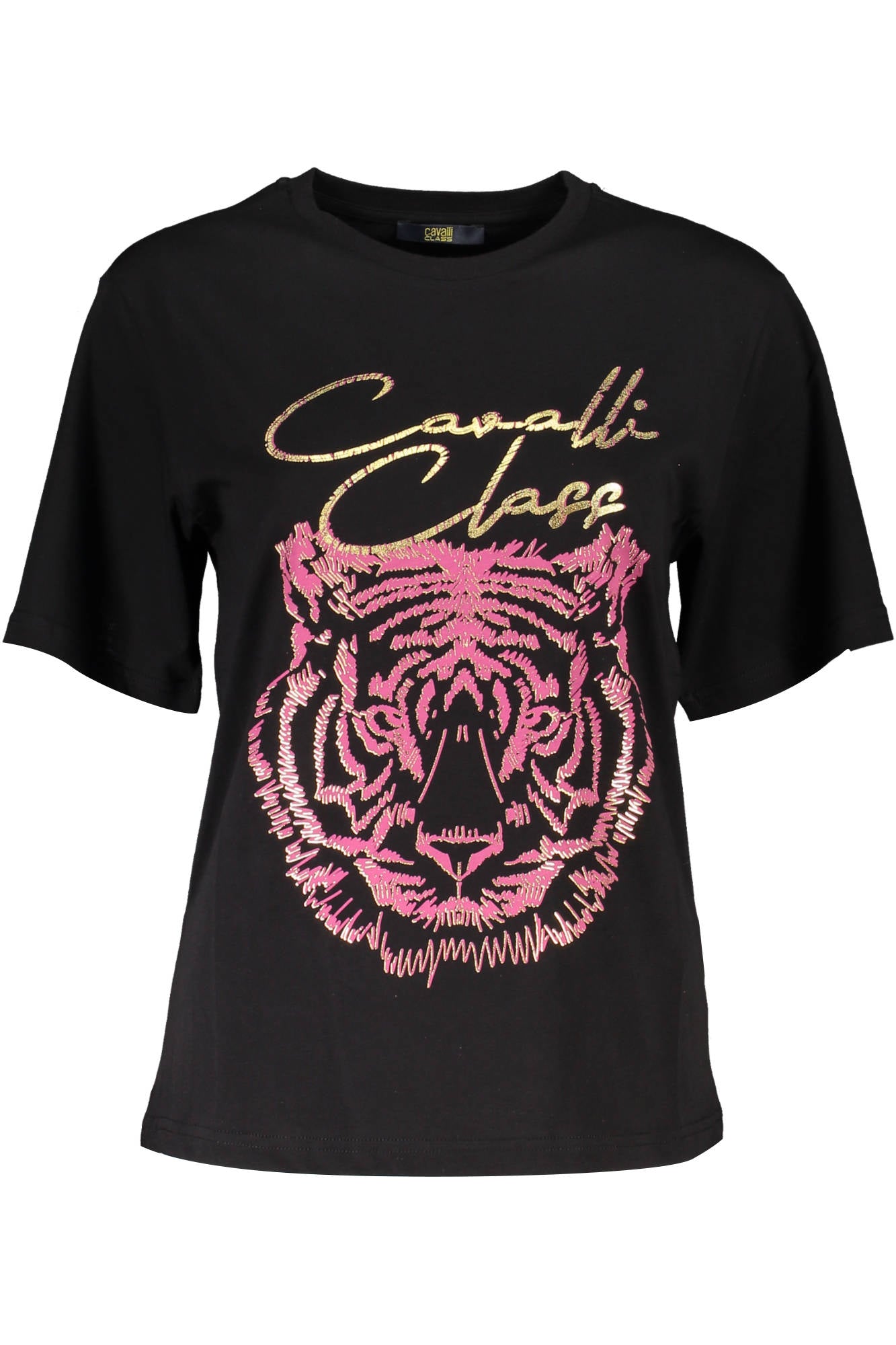 CAVALLI CLASS SHORT SLEEVE T-SHIRT WOMEN BLACK